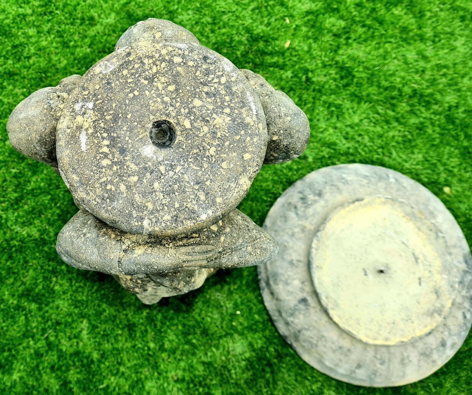 photo furniture Superb Vintage 3 Graces Bird Bath English Country Stone 0181.