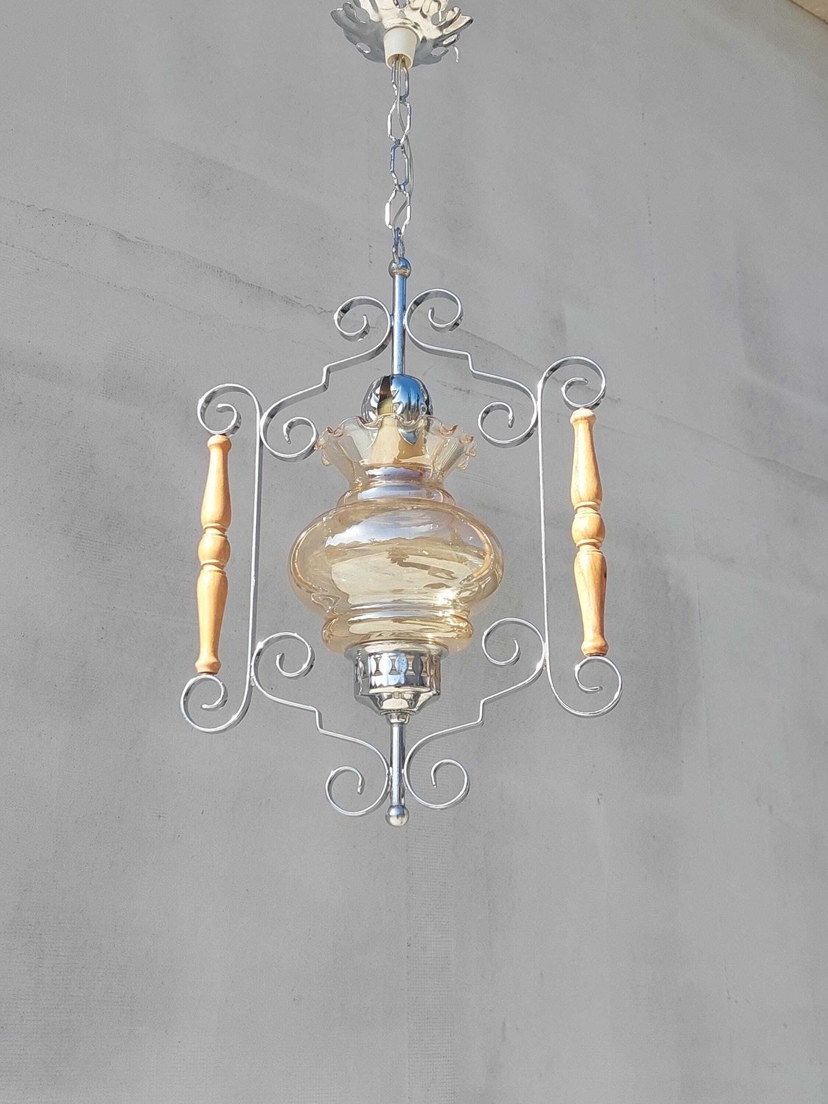 photo furniture Vintage Chandelier, Vintage Pendant Light, Mid Century Modern Chandelier, Mid Century Hanging Light, Italian Pendant Lamp, Italy, 1970's
