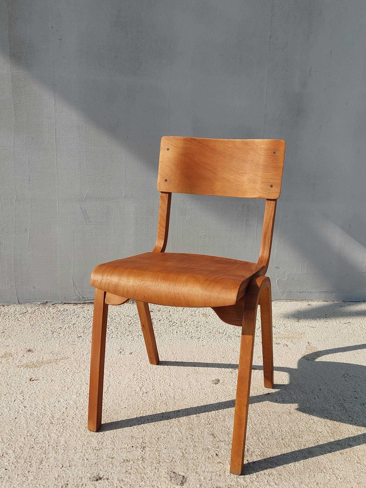 Mid Century Children's Chair, Kid's Chair, Beech Wood, Anatomical Chair, Kid's Room, 1970s photo furniture