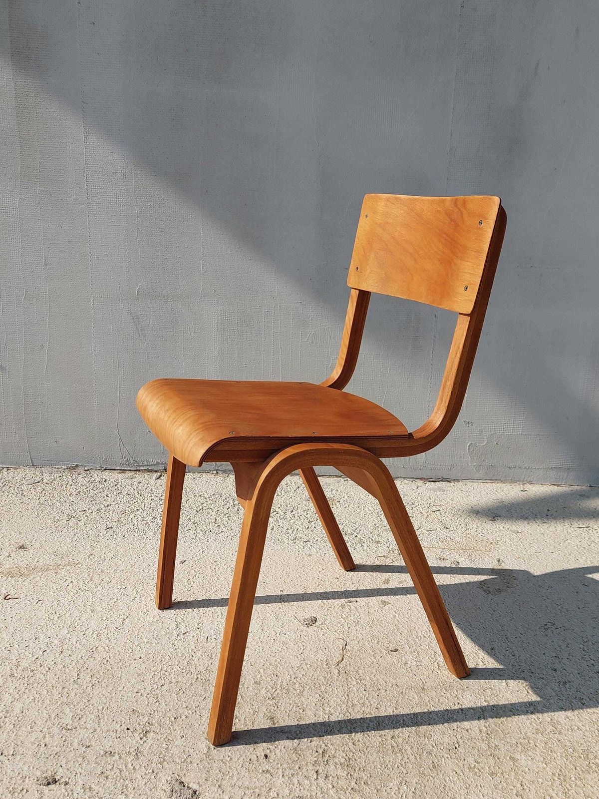 Mid Century Children's Chair, Kid's Chair, Beech Wood, Anatomical Chair, Kid's Room, 1970s photo 197.0