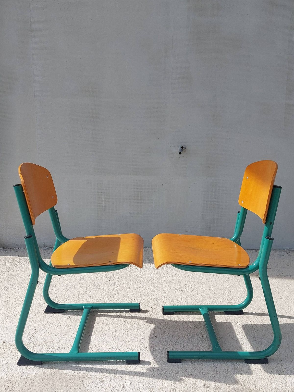 Retro Children's Chair / Chair From Kindergarten / Chair For Children's / Industrial Chair / Industrial Style / 90's photo vinterior