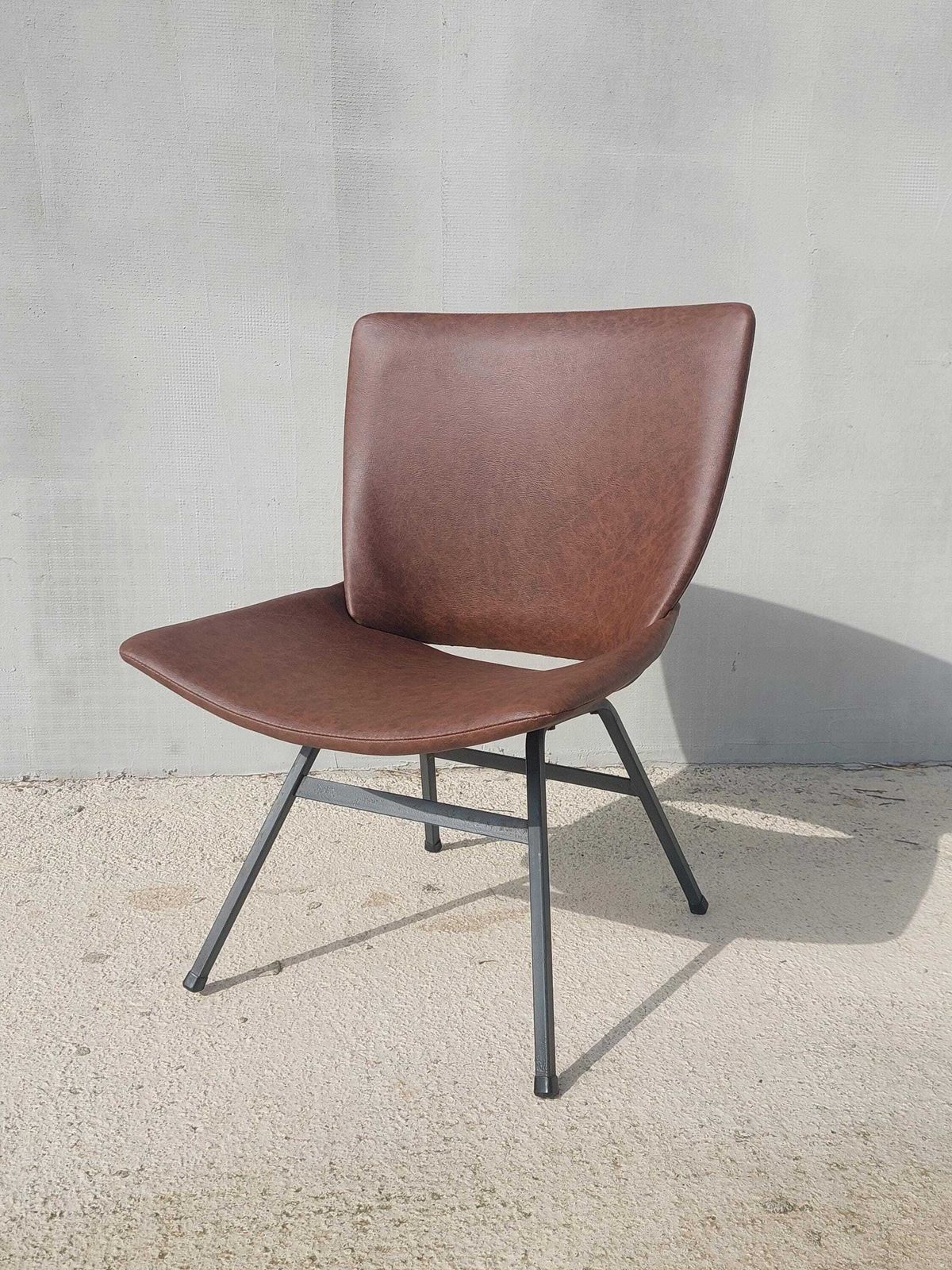 Industrial Designer Chair, Industrial Style, Shell Lounge Chair, Retro Lounge Chair, Mid Century Modern Office Chair, Niko Kralj, 1970's photo furniture