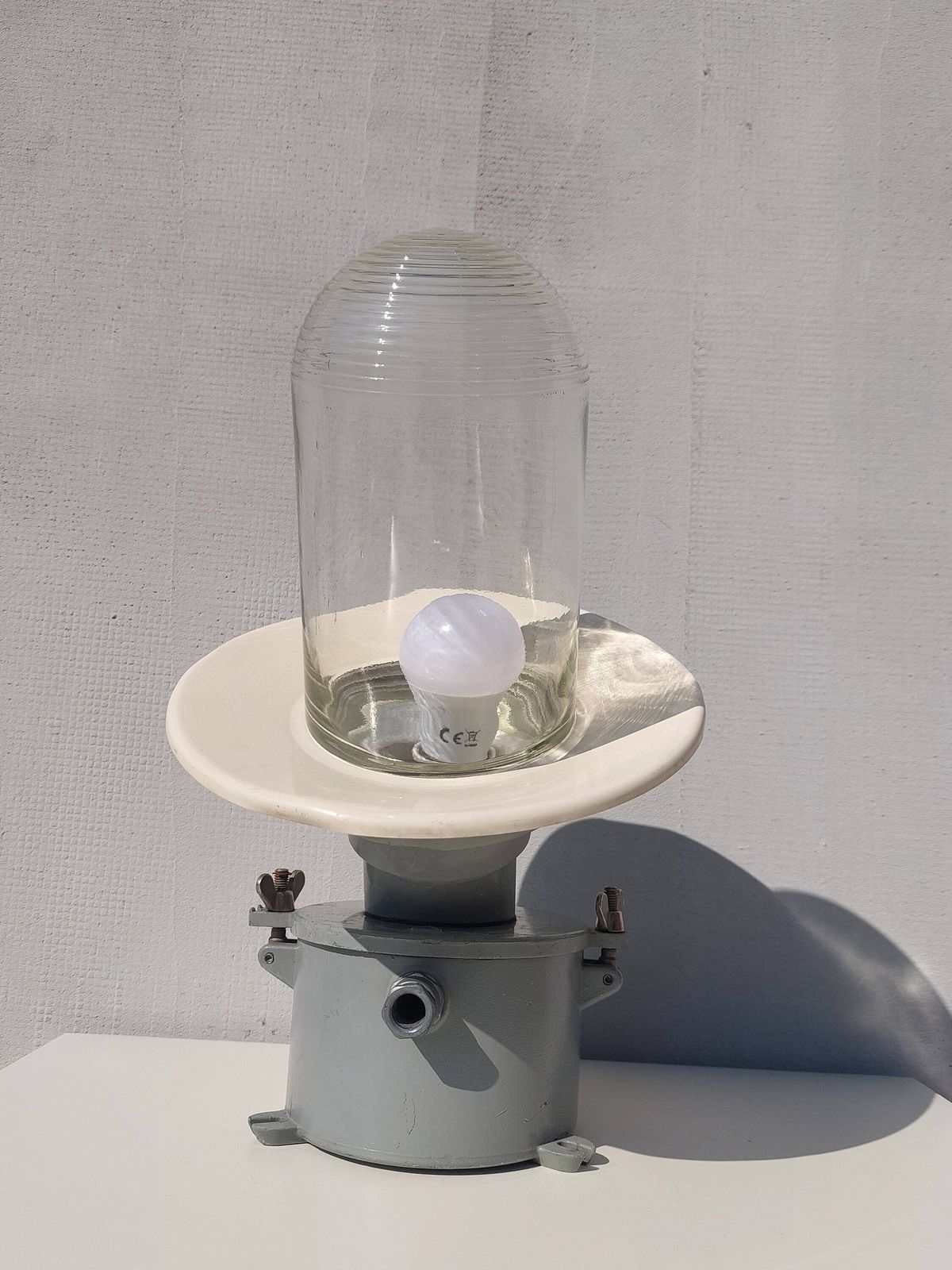 Xl Vintage Industrial Wall Lamp / Sconce /Barn Light / Enamel Industrial Lighting /Mcm Wall Lamp /Retro Outdoor Lamp/ Industrial Style /60's photo furniture