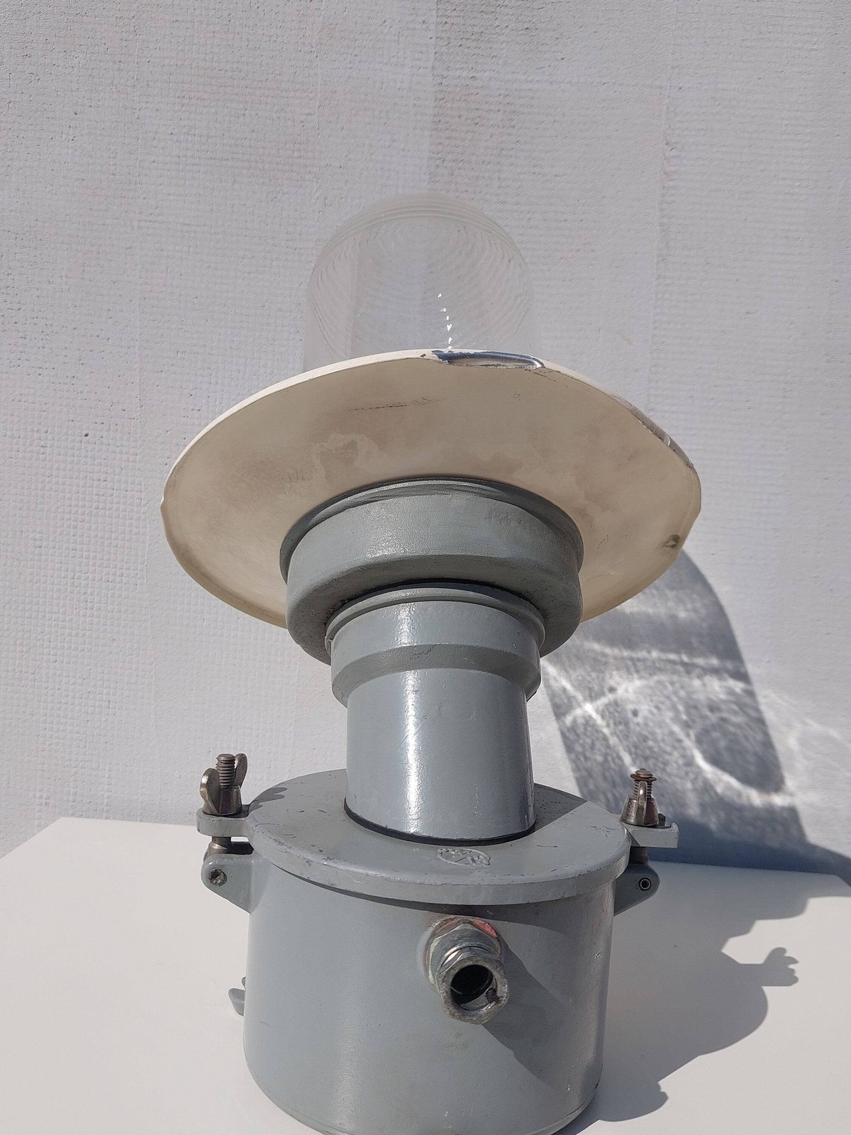 Xl Vintage Industrial Wall Lamp / Sconce /Barn Light / Enamel Industrial Lighting /Mcm Wall Lamp /Retro Outdoor Lamp/ Industrial Style /60's photo Lighting