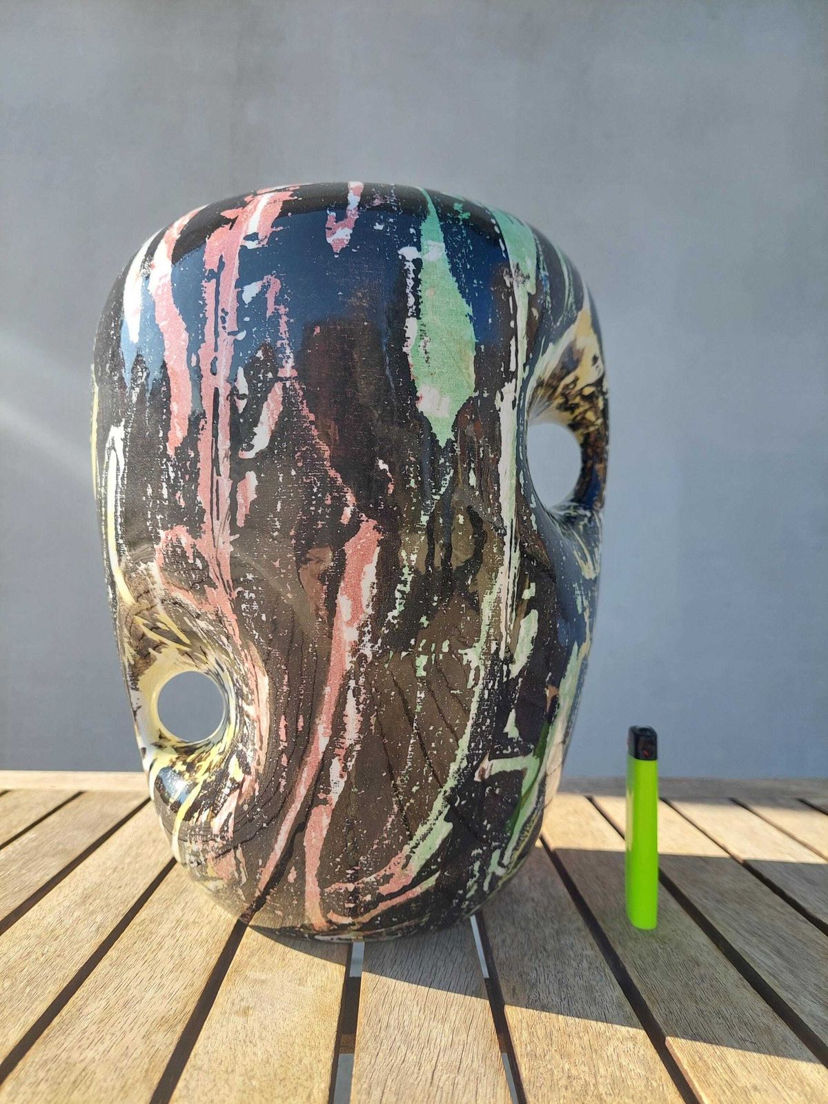 Vintage Kil Liboje Glazed Handmade Vase / Retro Glazed Handmade Vase / Clay Glazed Vase /Rare Handmade Vase / Kil Liboje / Yugoslavia / 60's photo for sale