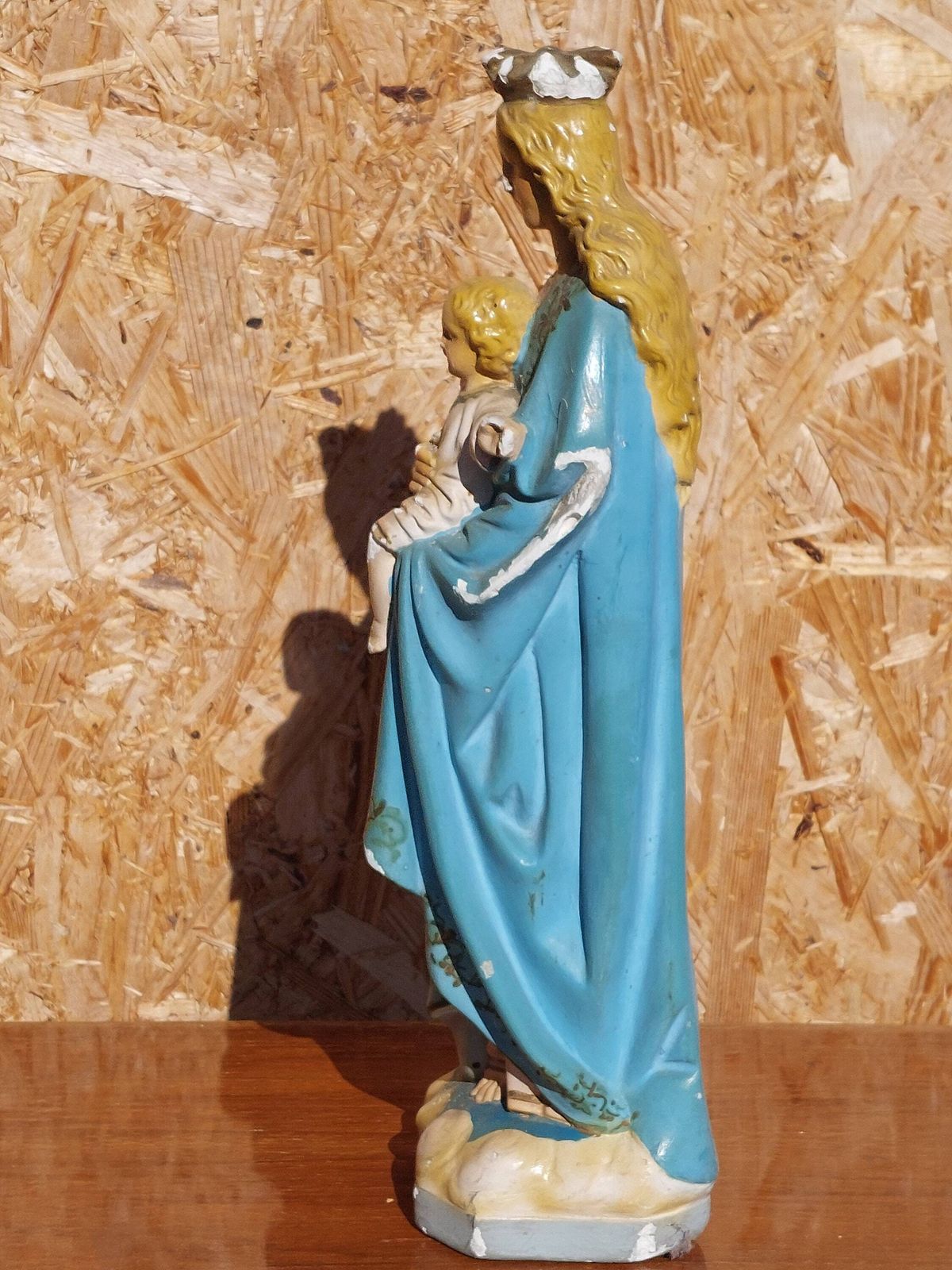 Antique Santa Maria With Jesus Statue,Antique Virgin Mary With Jesus, Antique Mother Mary Statue, Antique Religious Statue,Europe, 1908 1915 photo buy