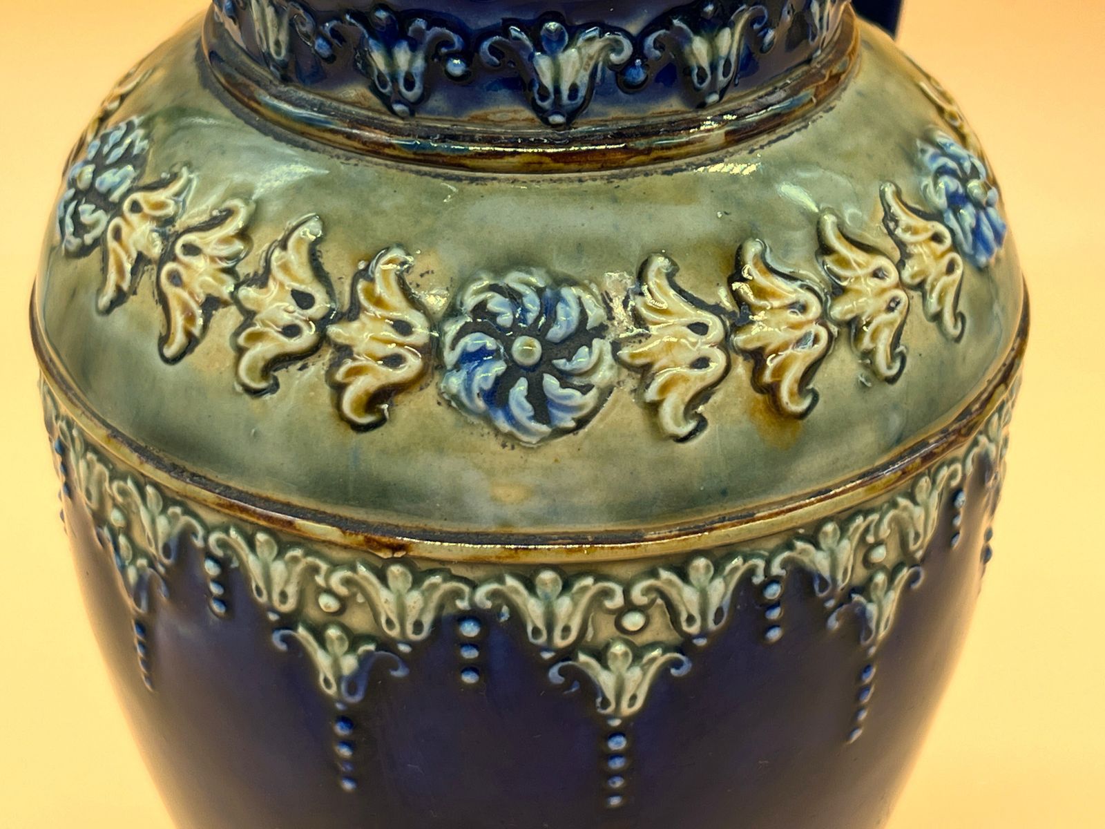 Antique Royal Doulton Pottery Vera Huggins Jug  / Pitcher. 3824. C1920's. photo 125.0