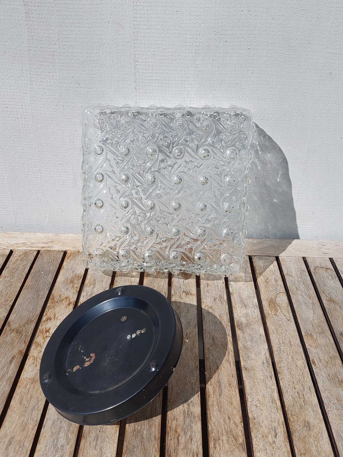 photo for sale Mid Century Bubble Glass Wall Lamp, Minimalist Bubble Glass Wall Sconce, Mid Century Lighting, Large Retro Wall Light, 1970"S