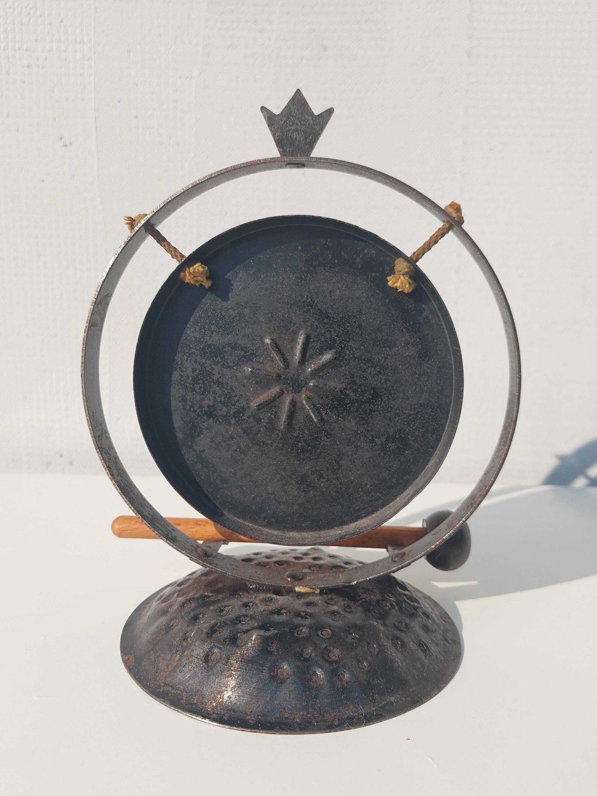 Vintage Table Gong / Vintage Gong / Hugo Berger / Gdr / Germany / 1960s photo 116.0