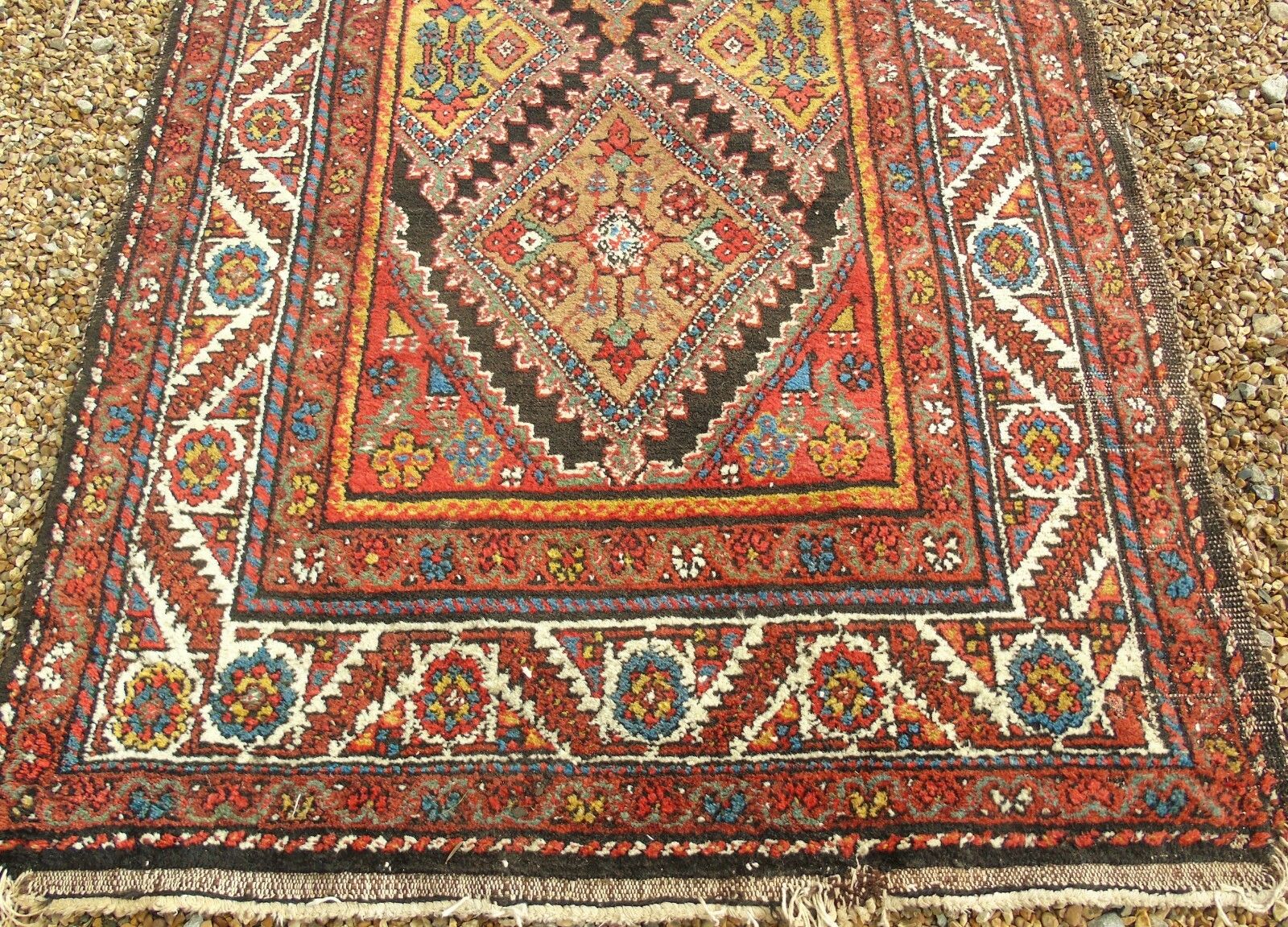 Antique Kurdish Runner photo vintage