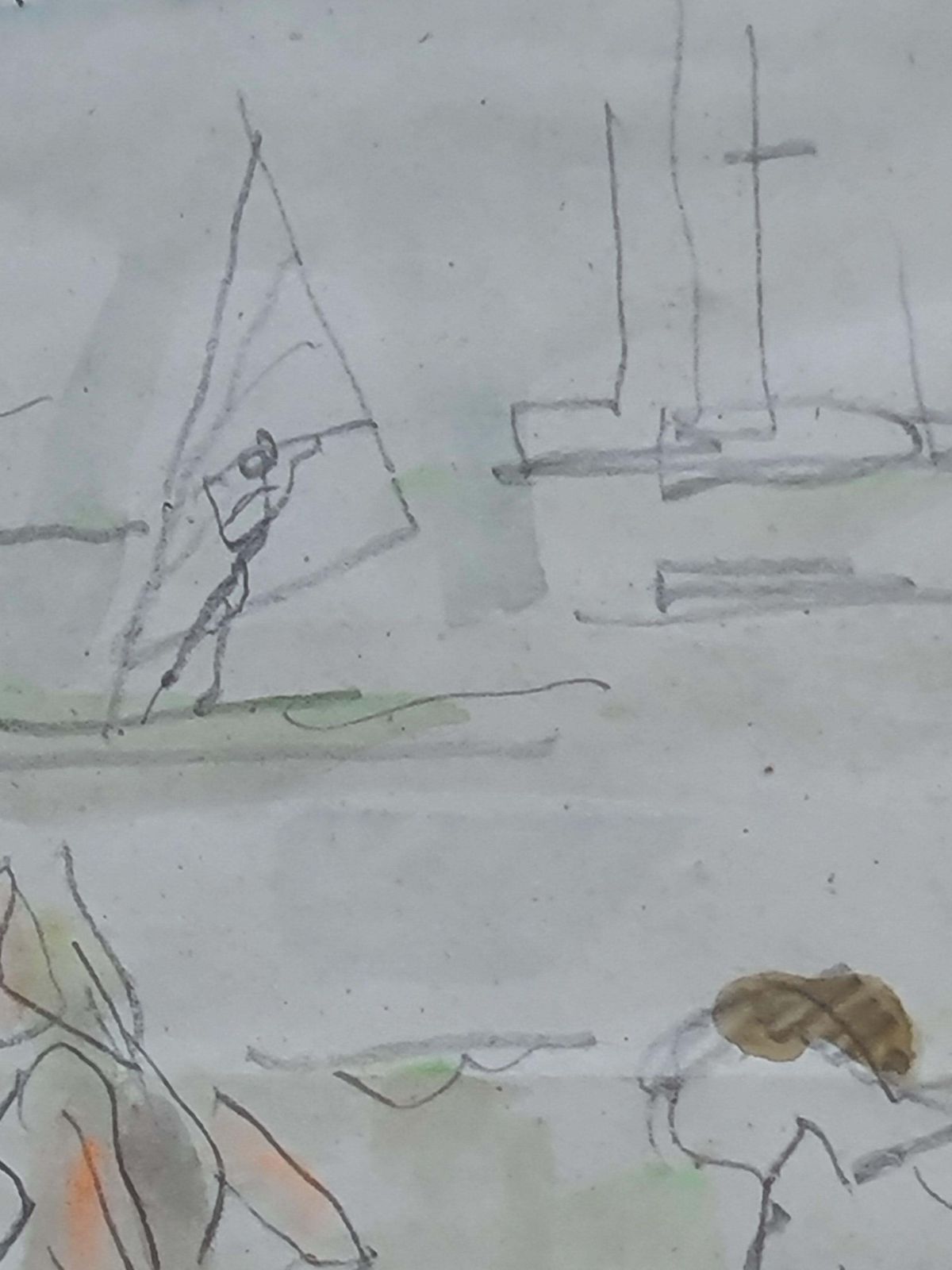 Windsurfing With An Audience, Day At The Beach, Attributed To Raymond Moretti photo buy