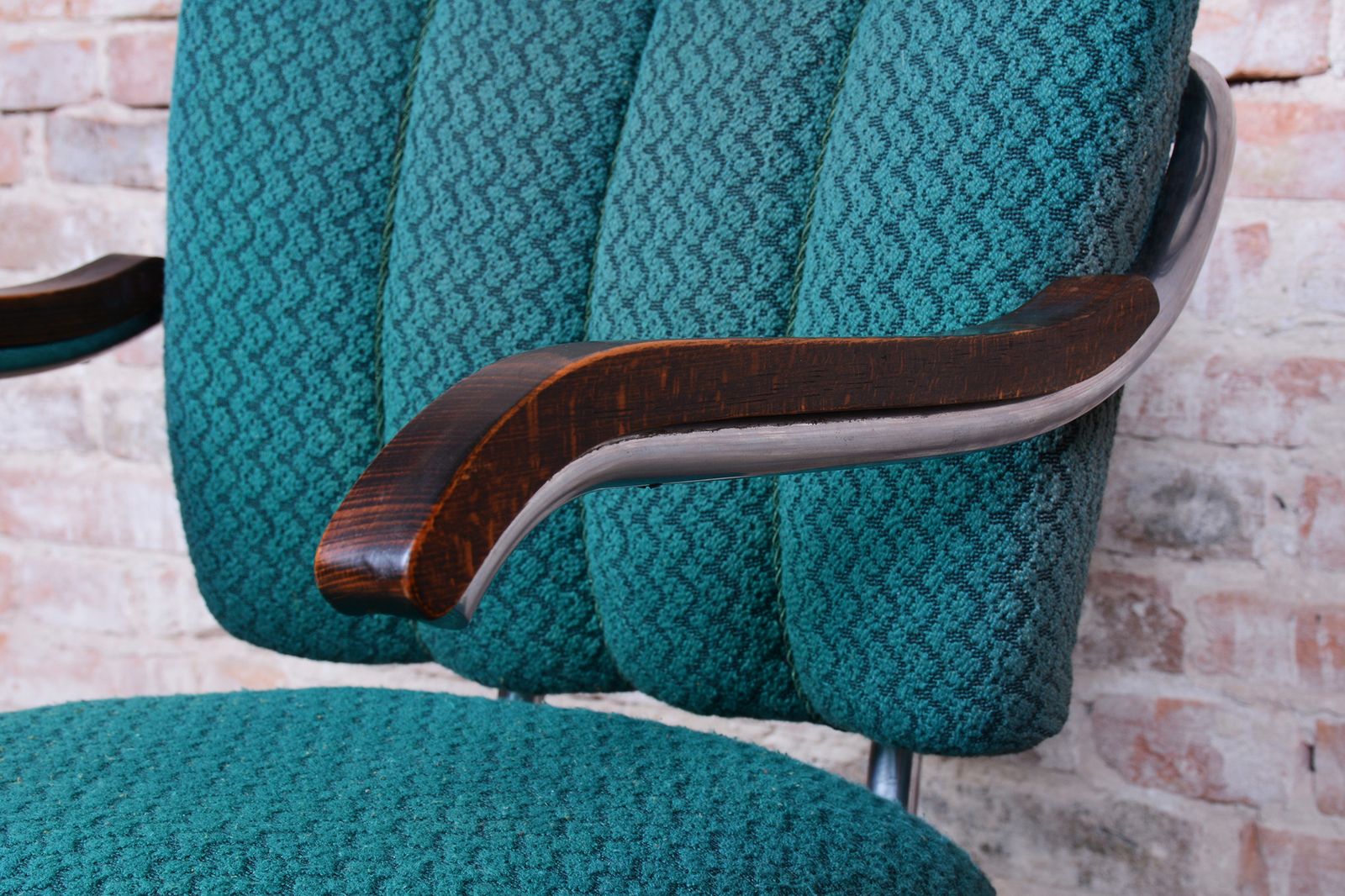 photo buy Set Of Two Original Bauhaus Armchairs, By O. Zoufalý, Beech, Czech, 1930s