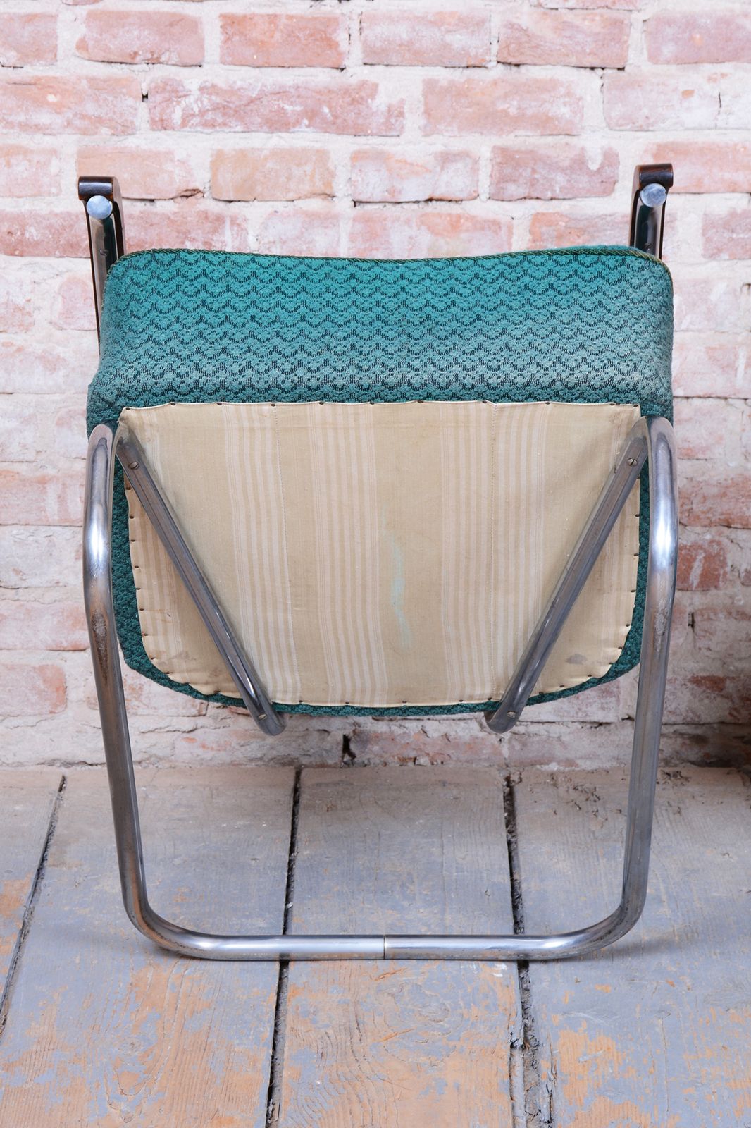 photo vintage Set Of Two Original Bauhaus Armchairs, By O. Zoufalý, Beech, Czech, 1930s
