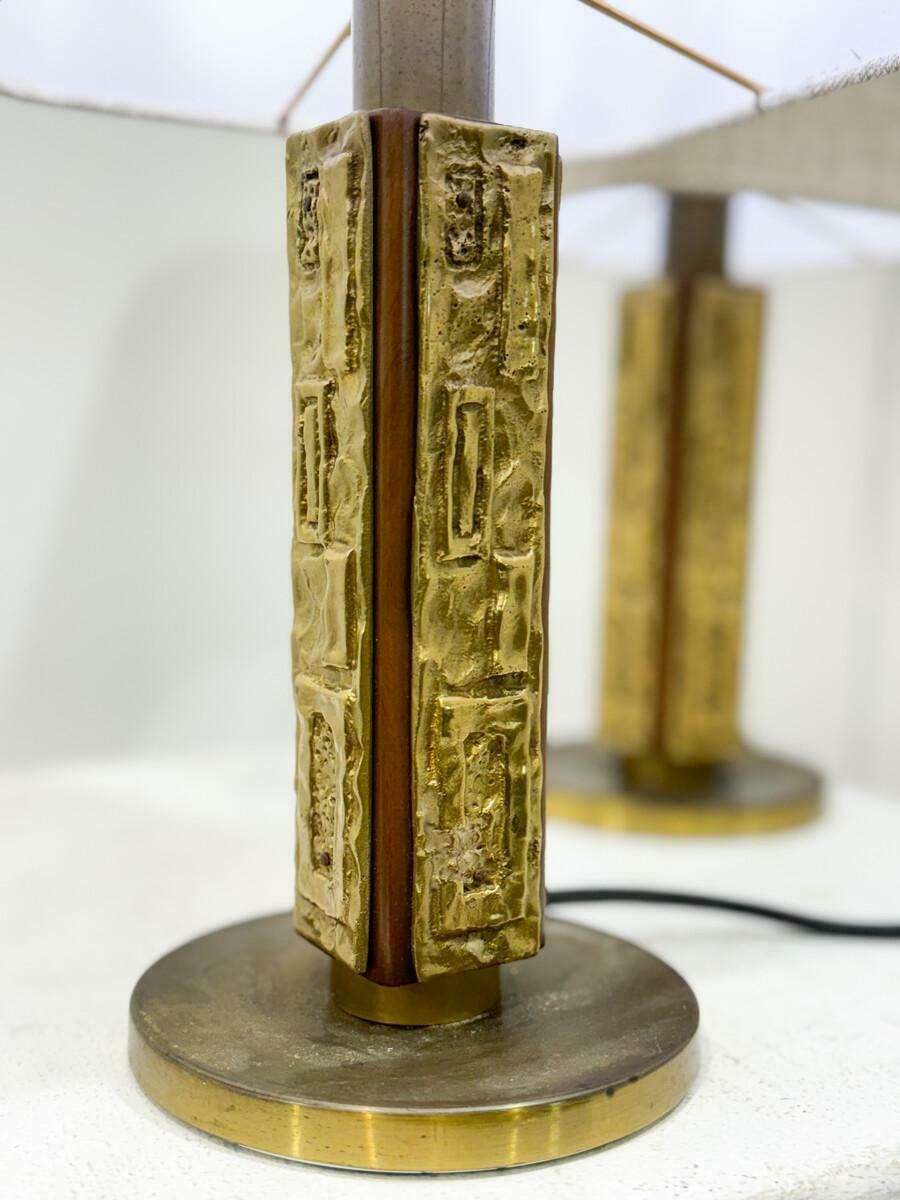 Pair Of Table Lamps By Luciano Frigerio, Italy, 1970s photo furniture