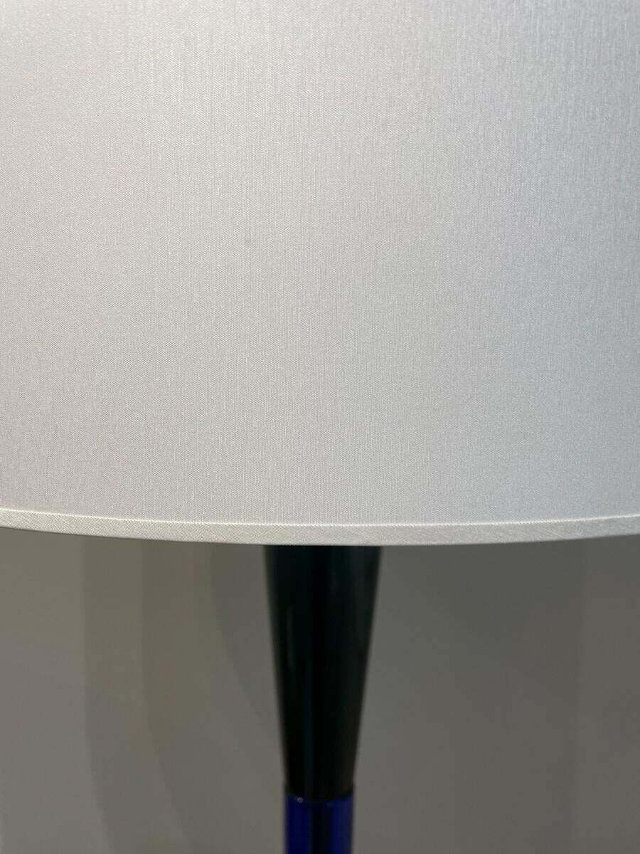 Mid Century Modern Blue And Green Murano Glass Floor Lamp By Fulvio Bianconi photo furniture