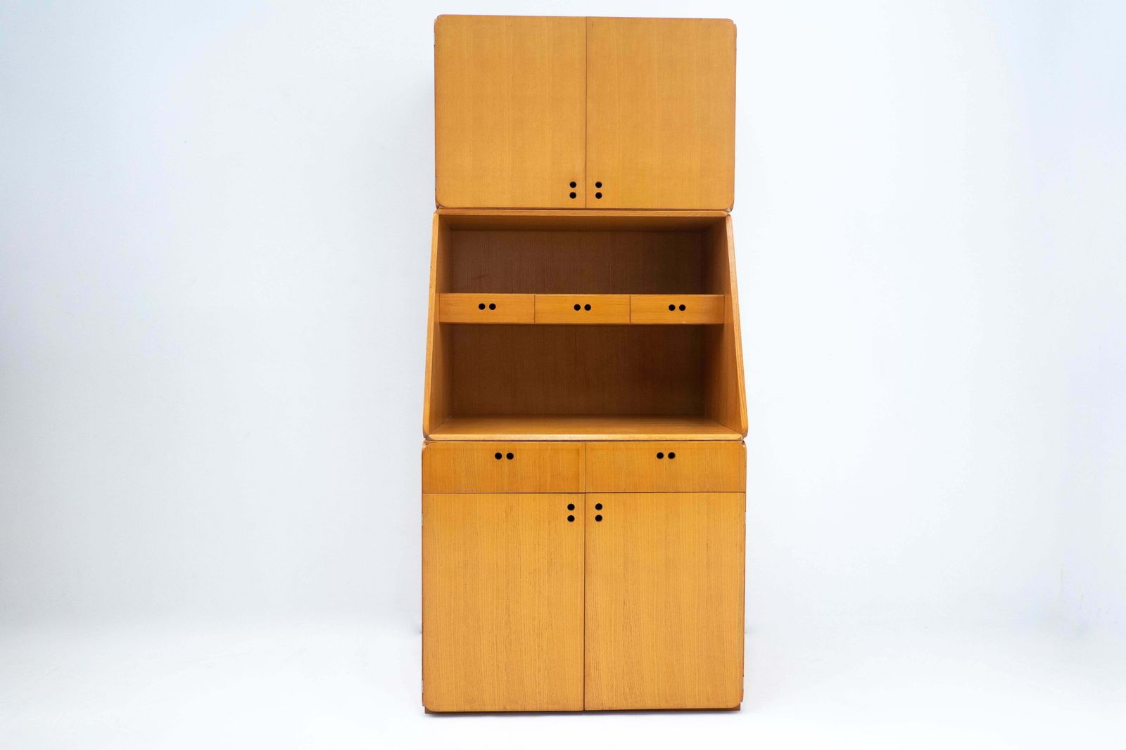 Mid Century Wooden Cabinet By Derk Jan De Vries, The Netherlands 1960s photo Furniture