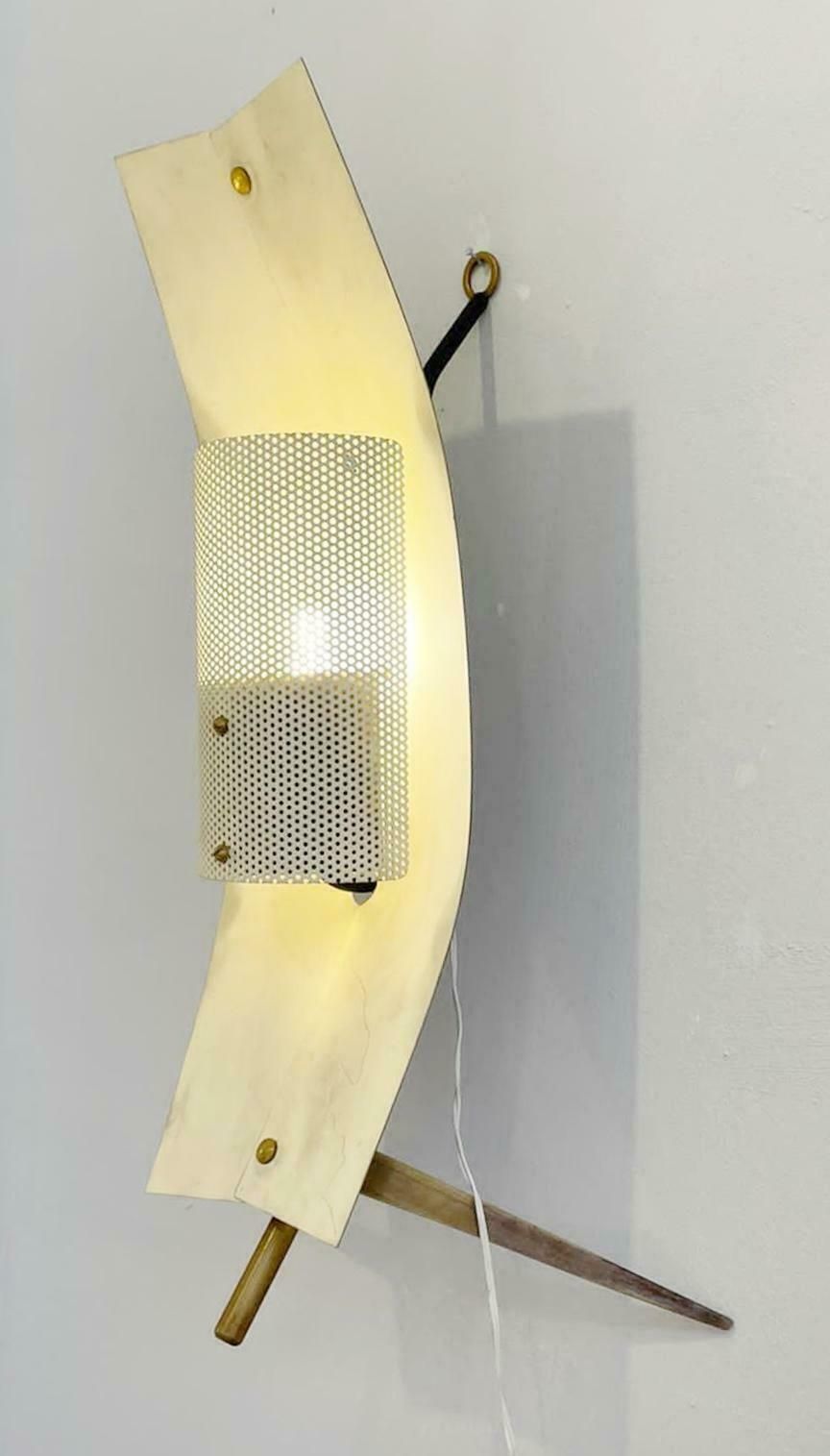 Pair Of Mid Century Modern Table Lamp/Sconce By Gastone Colliva, Italy, 1950s photo furniture