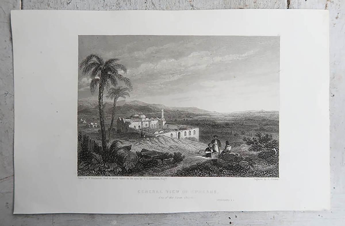 Set Of 24 Original Antique Prints Of The Levant / Holy Land /Middle East. C 1835 photo furniture