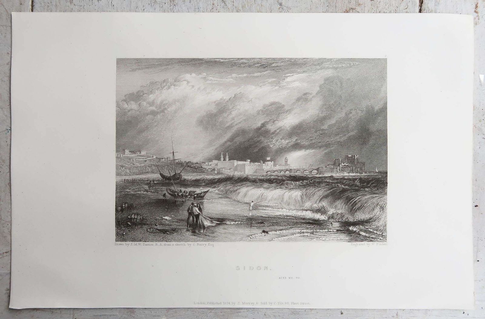 photo vintage Set Of 24 Original Antique Prints Of The Levant / Holy Land /Middle East. C 1835
