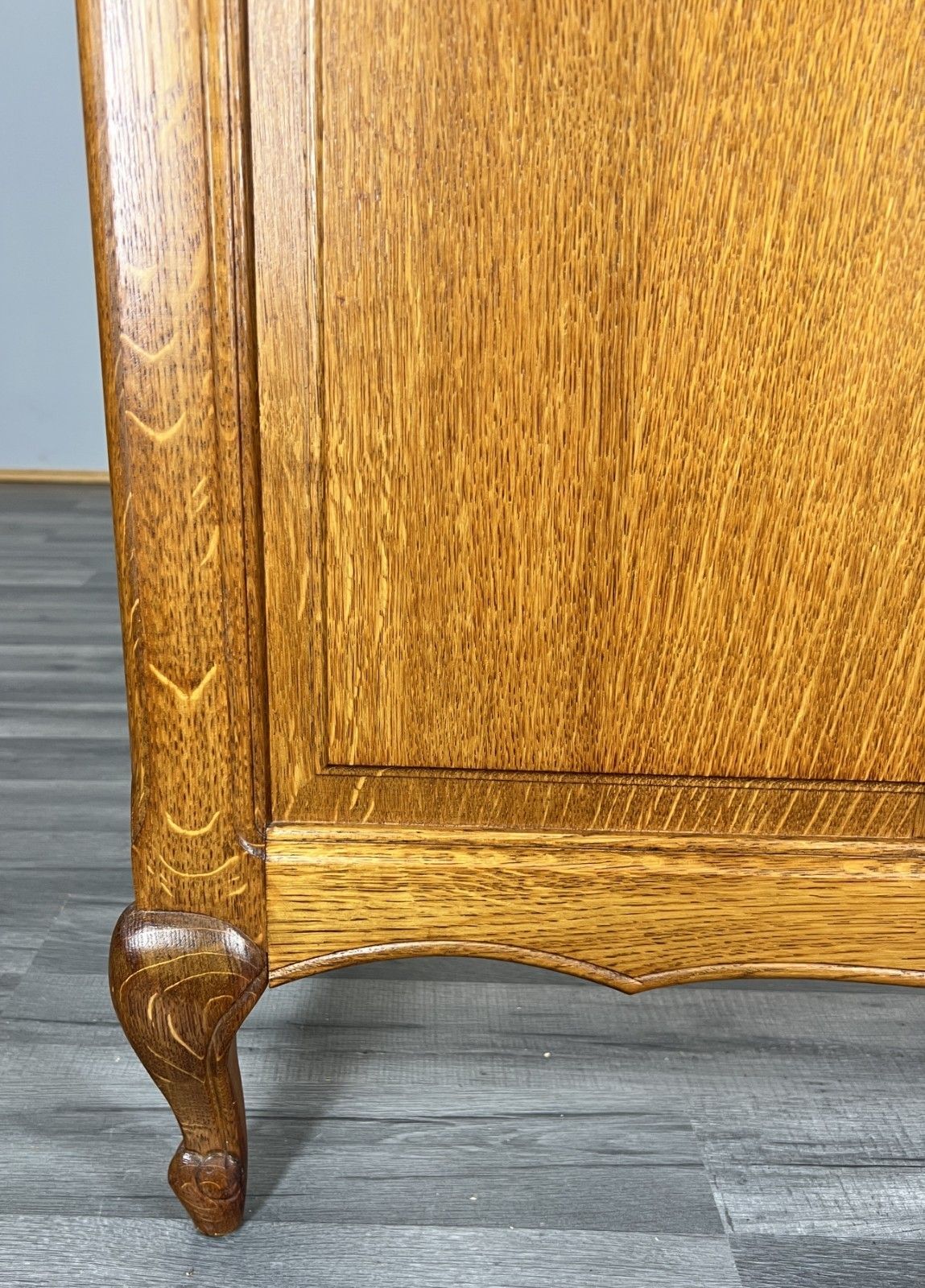 Bed Frame Vintage French Louis XVI Style Oak Single Carved Panel Lot 4083 photo Furniture