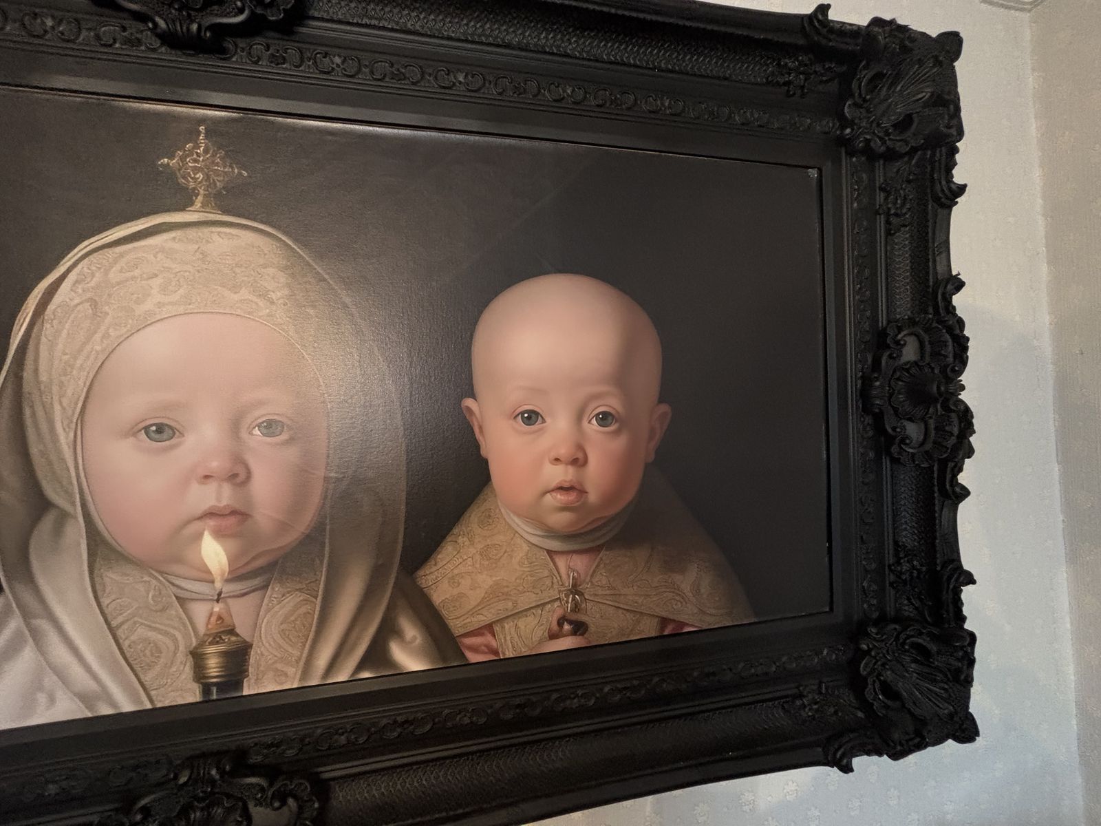 photo for sale Very Large Unique Framed Picture In The Manner Of Vermeer