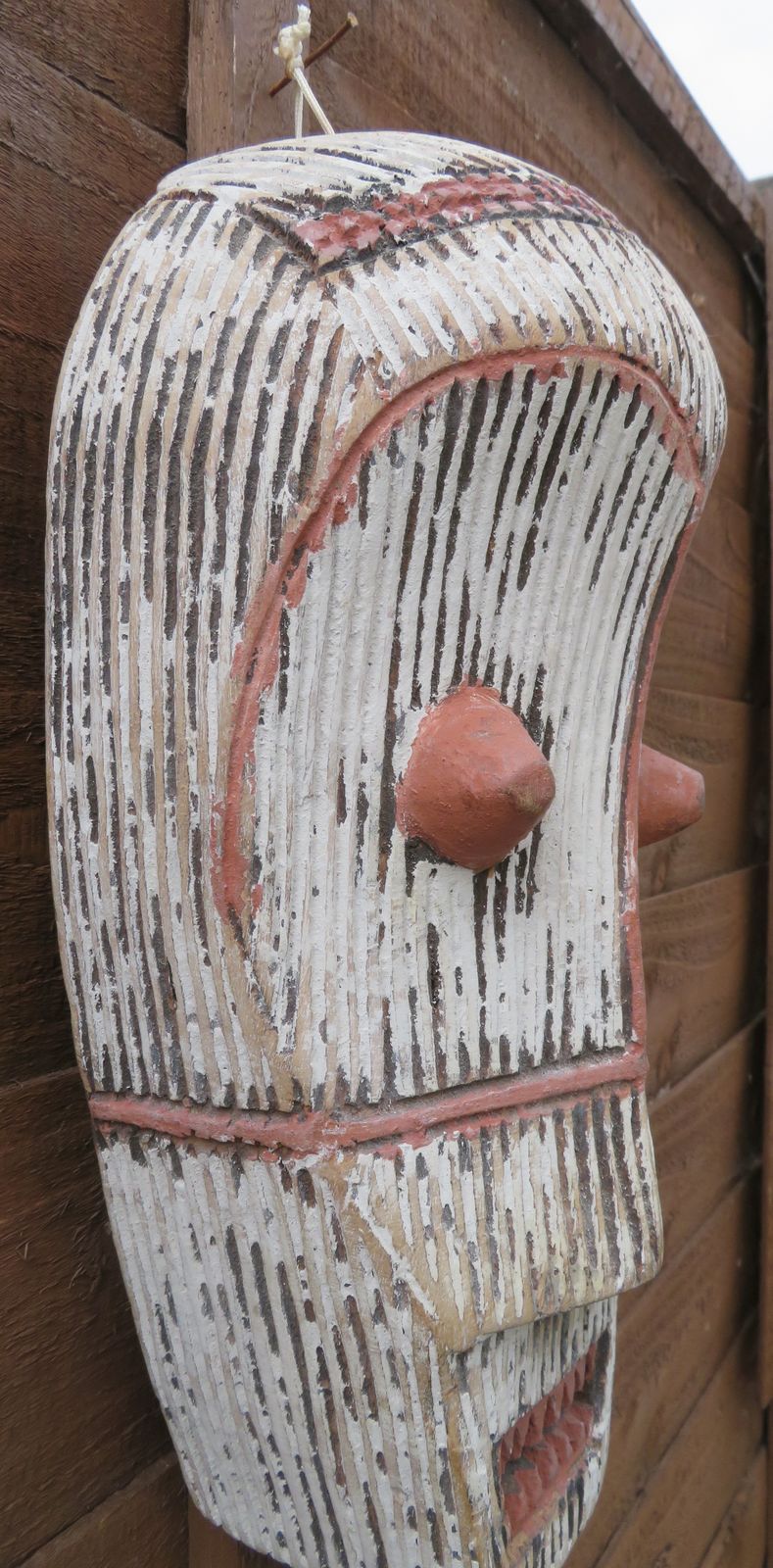 Metoko African Mask. Tribal Art. D R Congo, Circa 1970. photo furniture