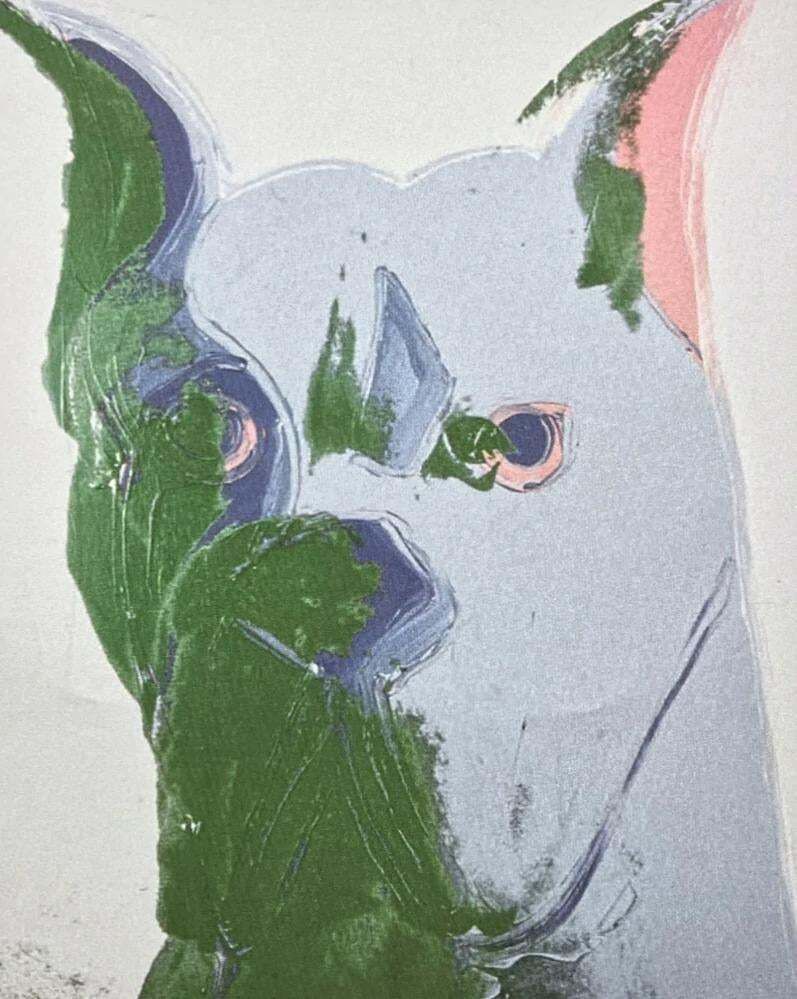 After Andy Warhol, Dog, 1980s, Lithograph photo Art