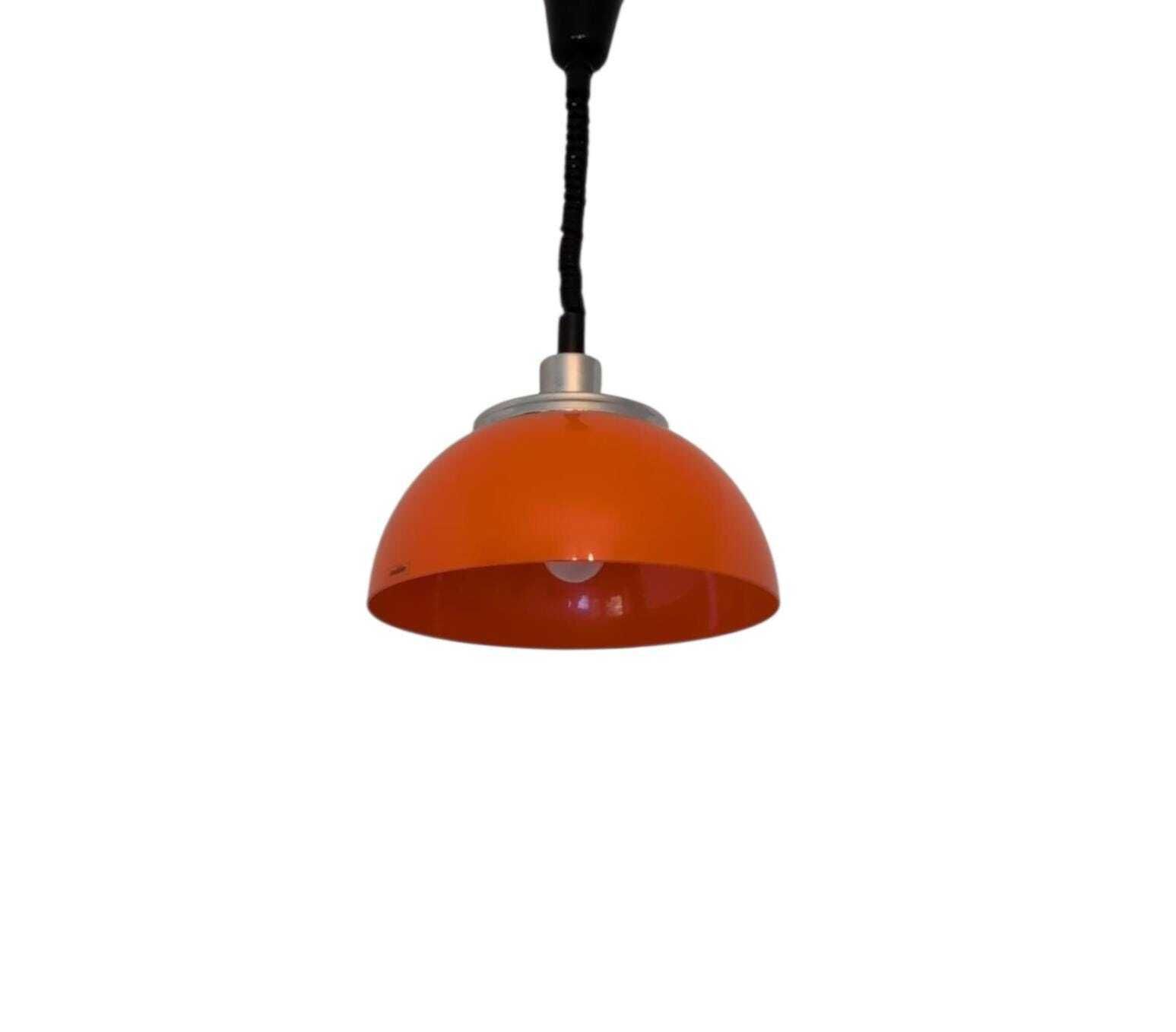 Vintage Space Age Bruine Ufo Plafondlamp Met Verstelbare Spot – Veermechanisme Voor Hoogteverstelling photo buy