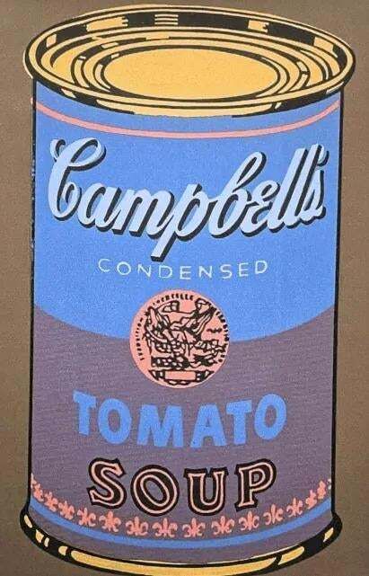 After Andy Warhol, Campbell's Soup Tomato Soup, 1980s, Lithograph photo furniture