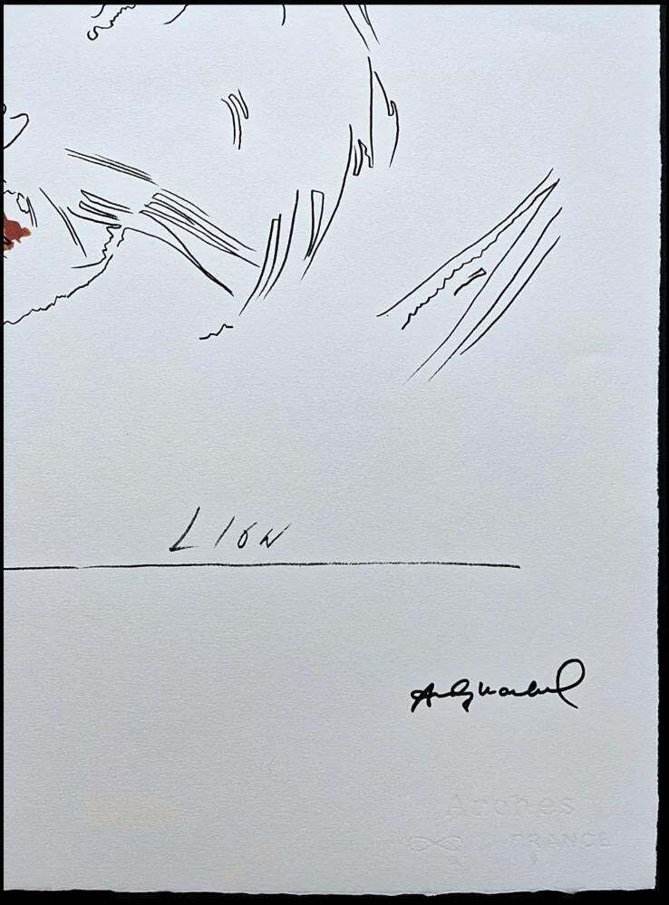 After Andy Warhol, Lion, 1980s, Lithograph photo for sale