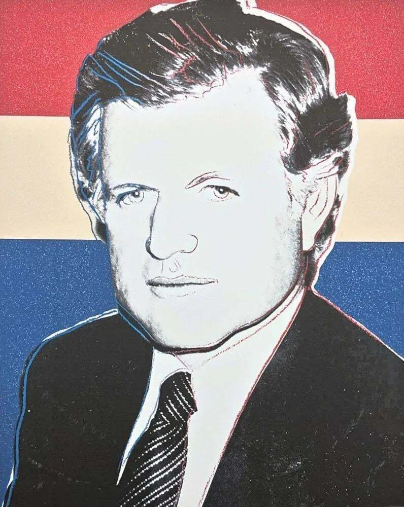 After Andy Warhol, Edward Kennedy, 1980s, Lithograph photo for sale