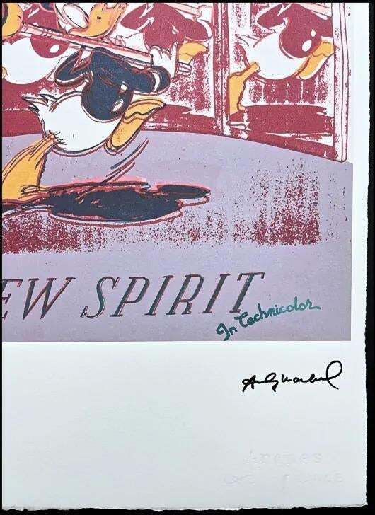 After Andy Warhol, Donald Duck Red, 1980s, Lithograph photo for sale