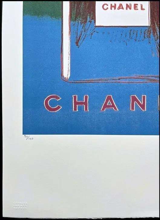 After Andy Warhol, Chanel Blue Green, 1980s, Lithograph photo for sale