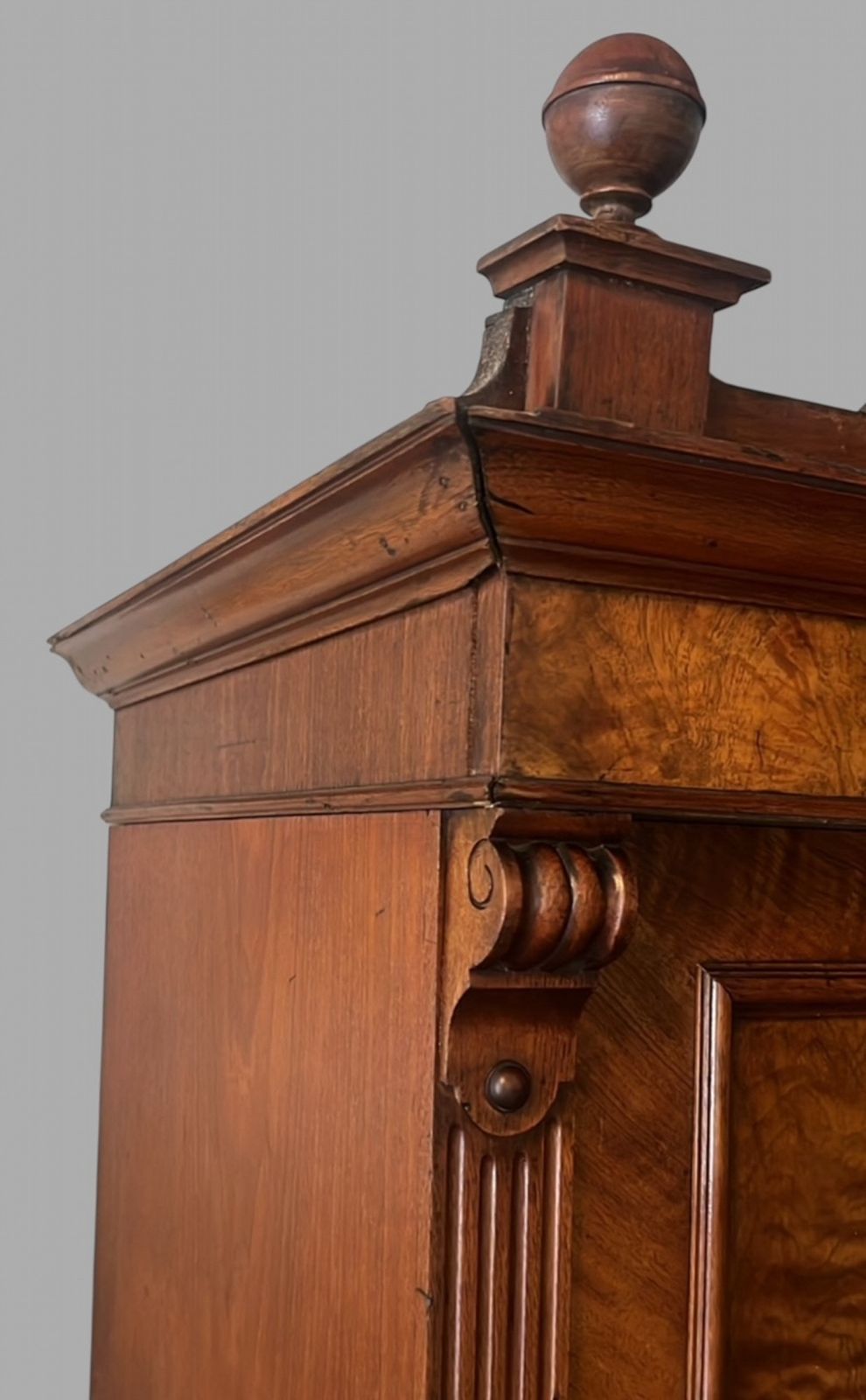 A Grunderzeit Walnut Veneered Wardrobe photo 2465.0