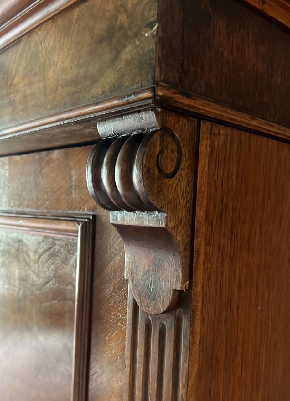 A Grunderzeit Walnut Veneered Wardrobe photo buy
