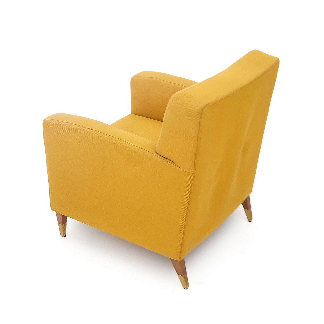Pair Of Yellow Fabric Armchairs, 1950s photo buy
