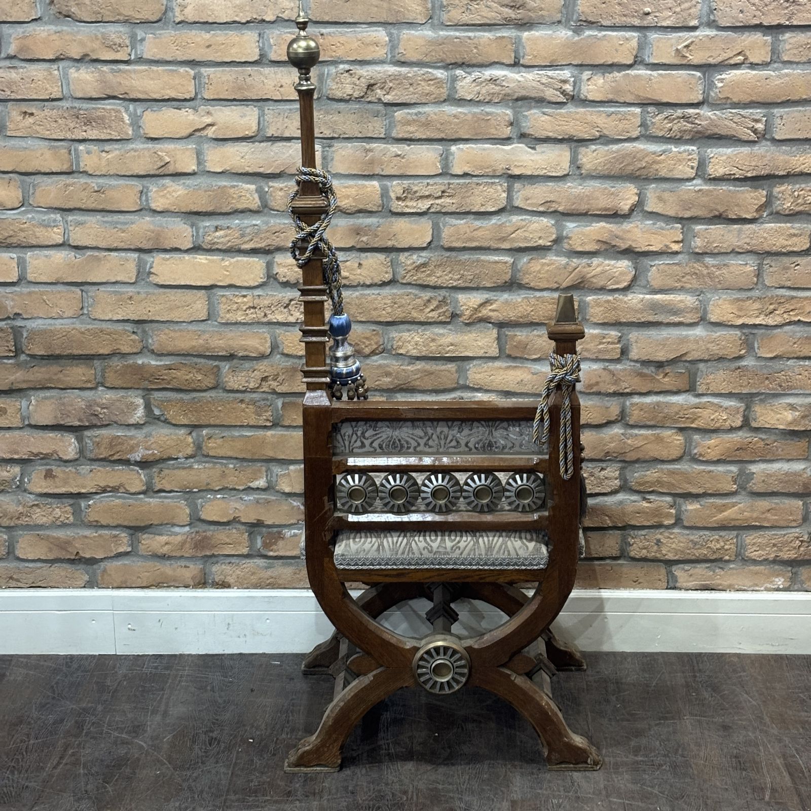 Mid Century Revival Chair With Ornate Detailing photo furniture