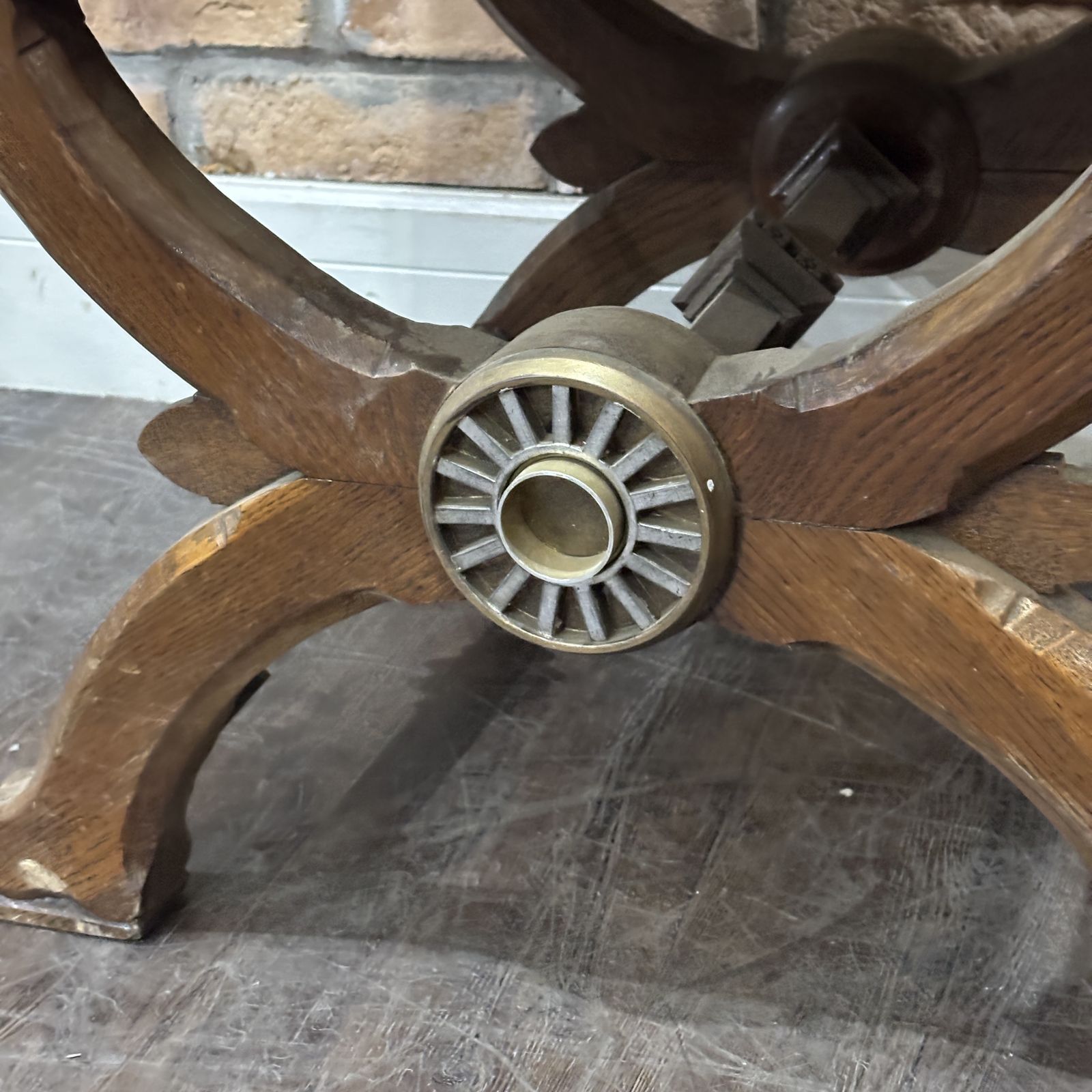 Mid Century Revival Chair With Ornate Detailing photo for sale