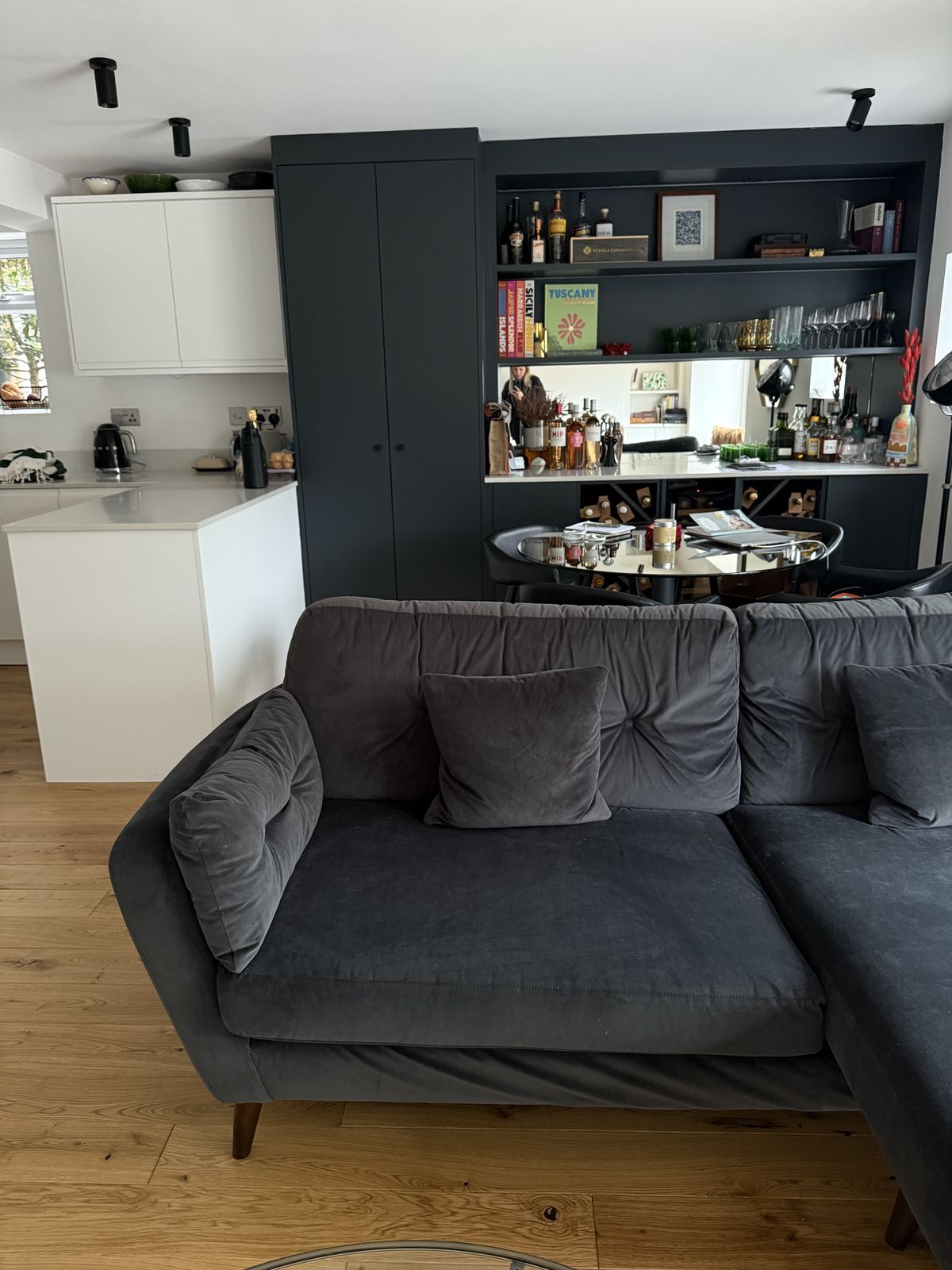 Darlings Of Chelsea Studio Lounger Sofa Charcoal photo Furniture
