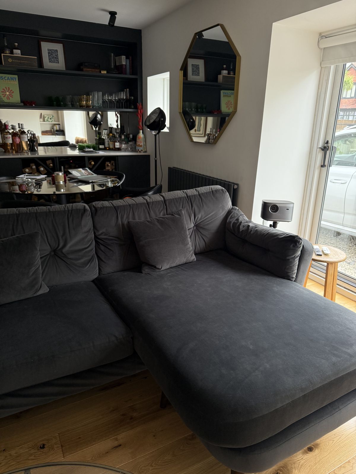 Darlings Of Chelsea Studio Lounger Sofa Charcoal photo 400.0