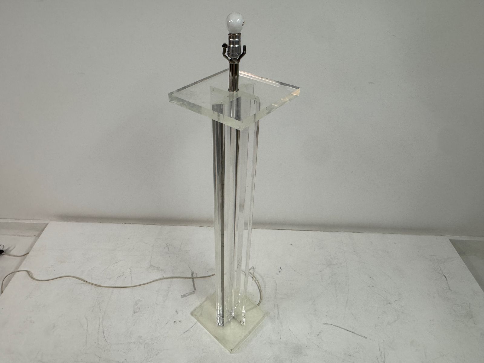 345.0 Lucite Floor Lamp By Primo, American, Circa 1970s–1980s photo
