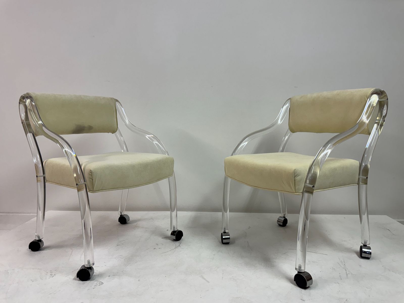 695.0 Pair Of Lucite Armchairs, American, Circa 1970s–1980s photo