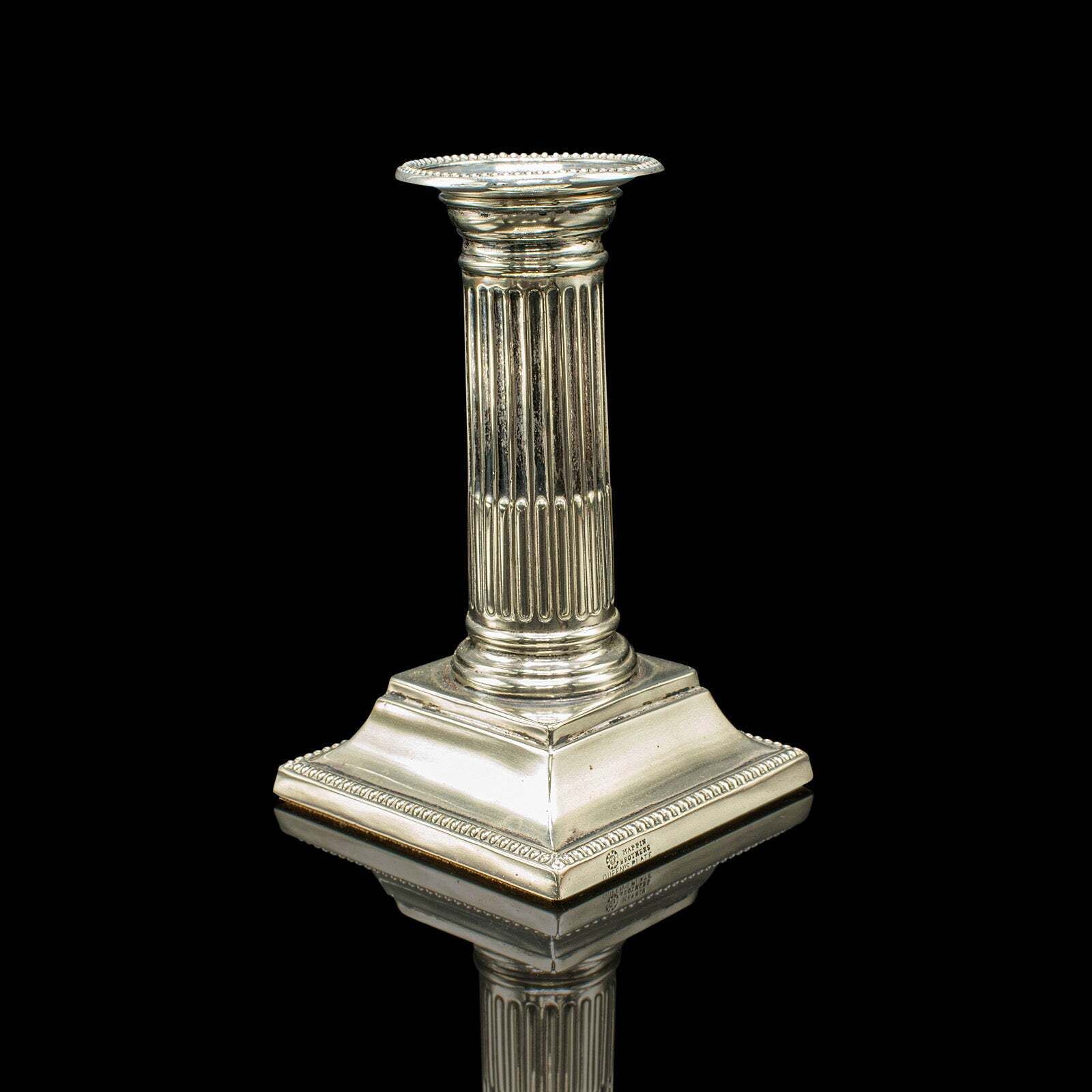 Pair Of Antique Candlesticks, English, Silver Plate, Candle Stand, Victorian photo Home Decor