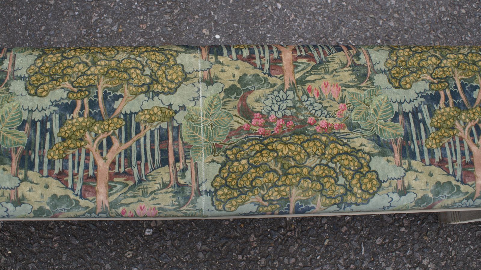 Antique Bleached Oak School Bench photo vinterior