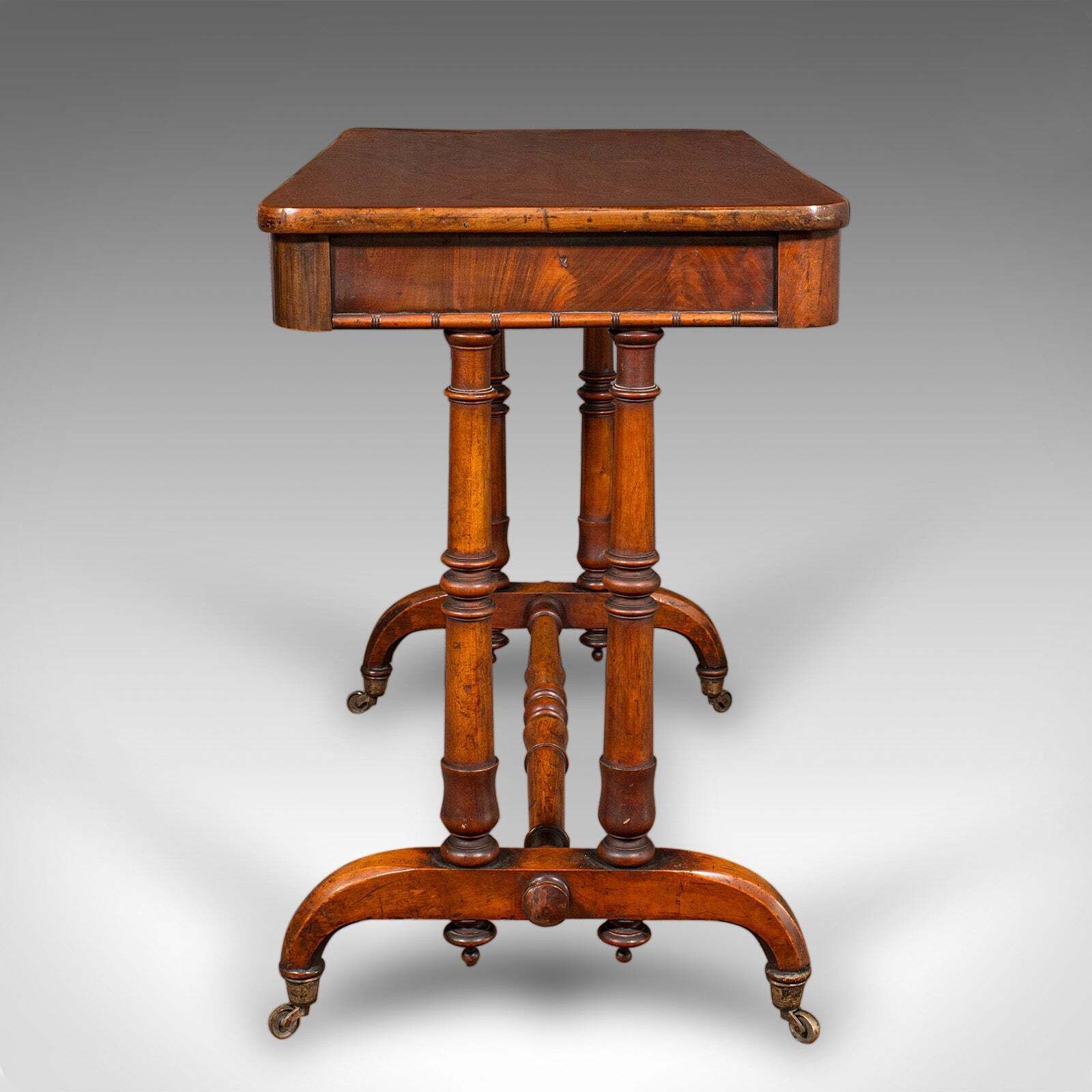 Antique Hallway Side Table, English, Portico, Writing Desk, Regency, Circa 1820 photo vinterior