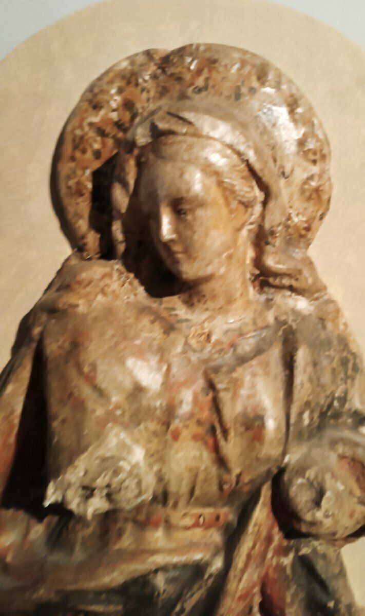 Madonna In Papier Mâché And Stucco 18th Century Italy photo 664.0