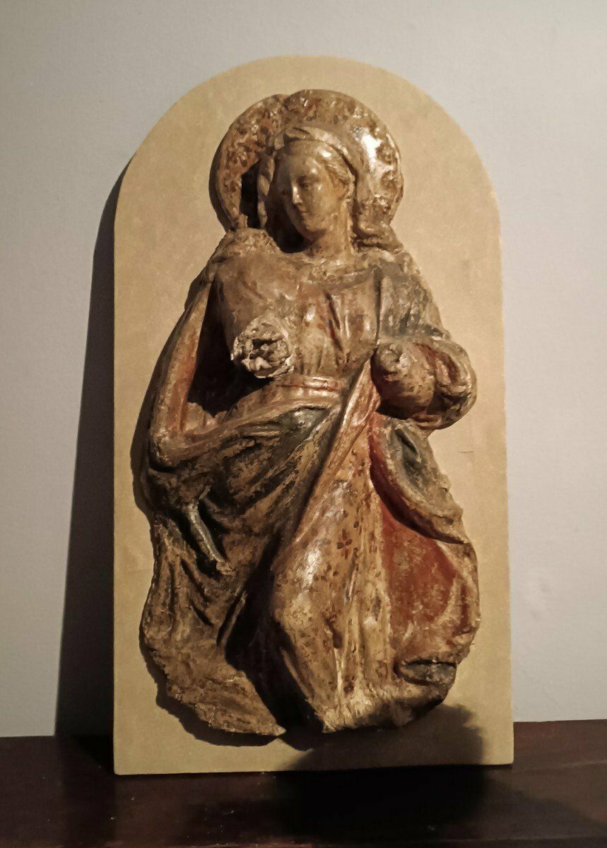 Home Decor Madonna In Papier Mâché And Stucco 18th Century Italy photo