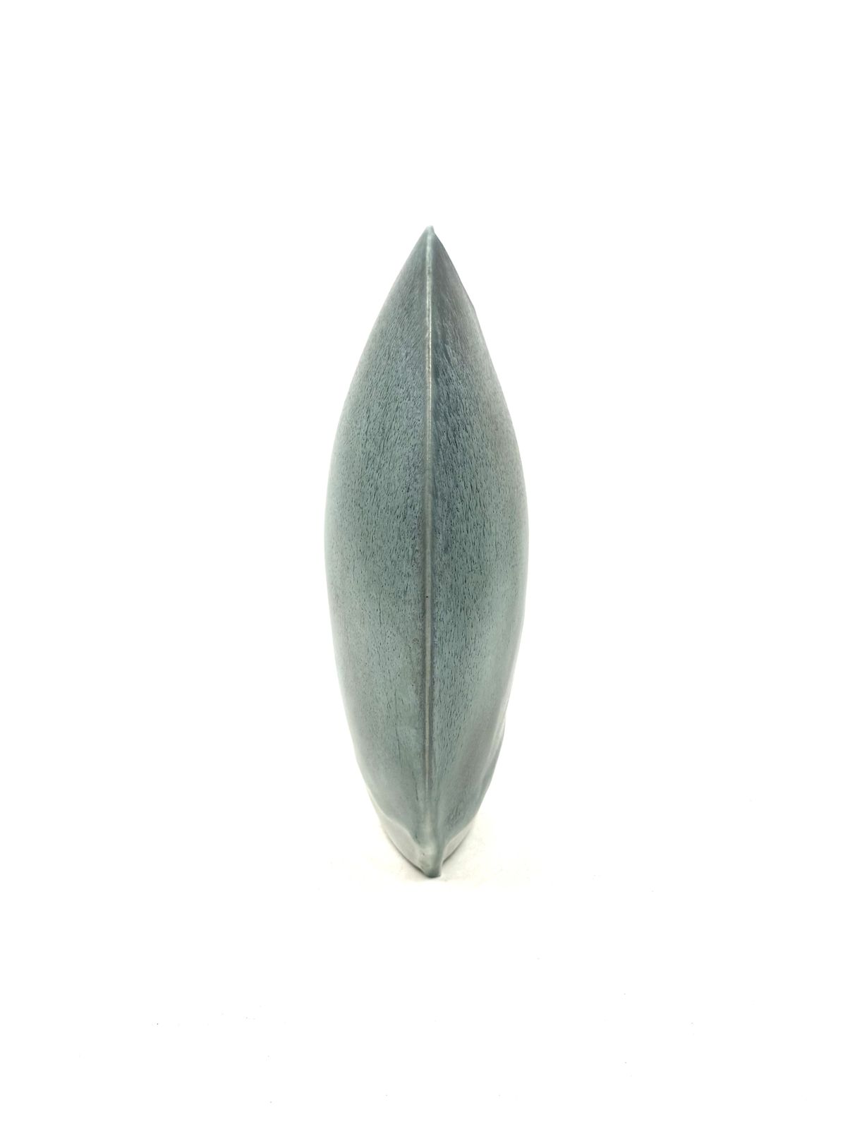 Home Decor Mid Century Modern Blue Ceramic Solifleur Vase, France 1970 photo