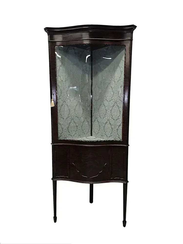 A Stunning Edwardian Chippendale Style Corner Cabinet