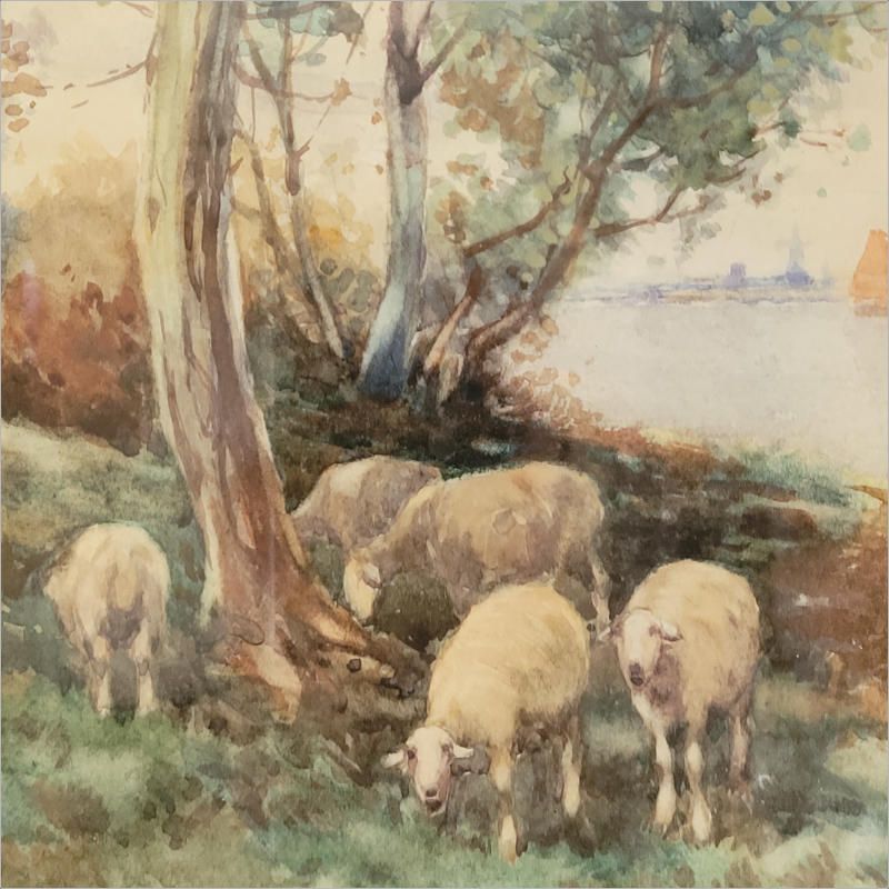 Pair Of Watercolours By Jr Miller Glasgow Artist photo 489.0